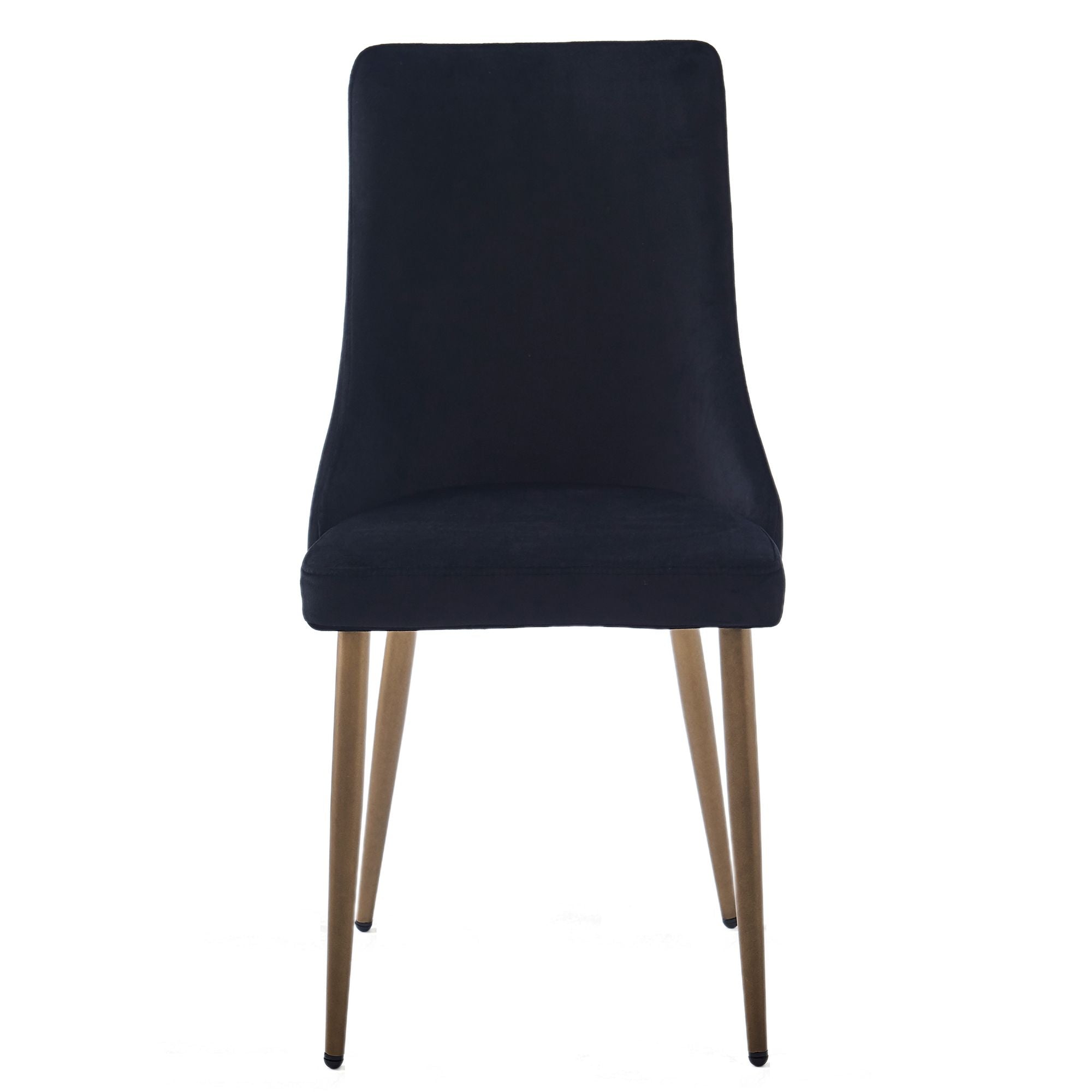 Carmilla Dining Chair, set of 2, in Black and Aged Gold