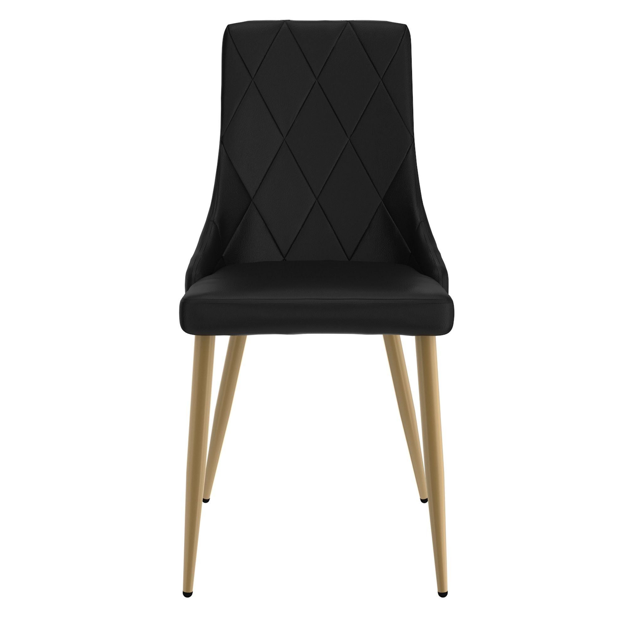 Antoine Dining Chair, set of 2, in Black and Aged Gold