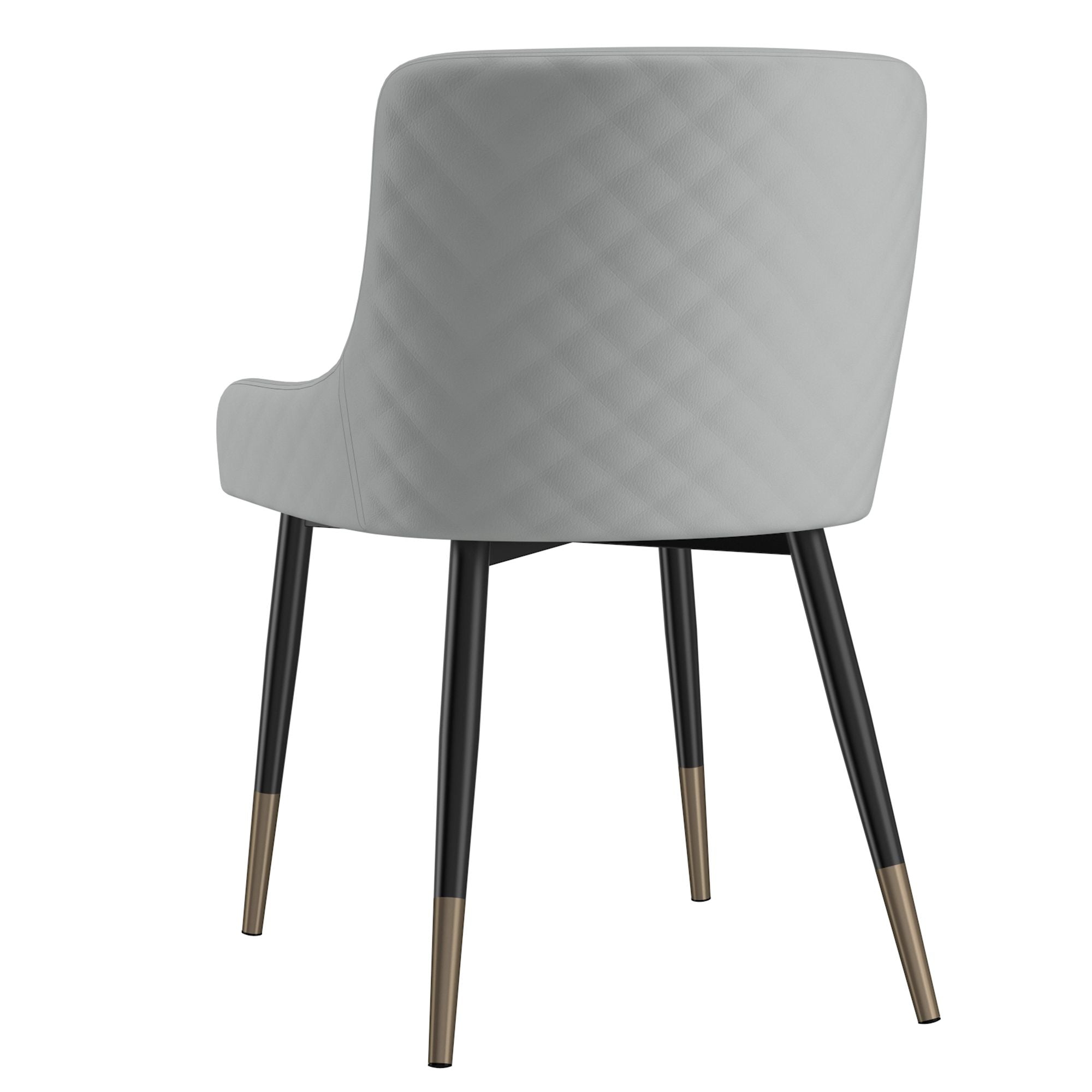 Xander Dining Chair, set of 2, in Light Grey and Black