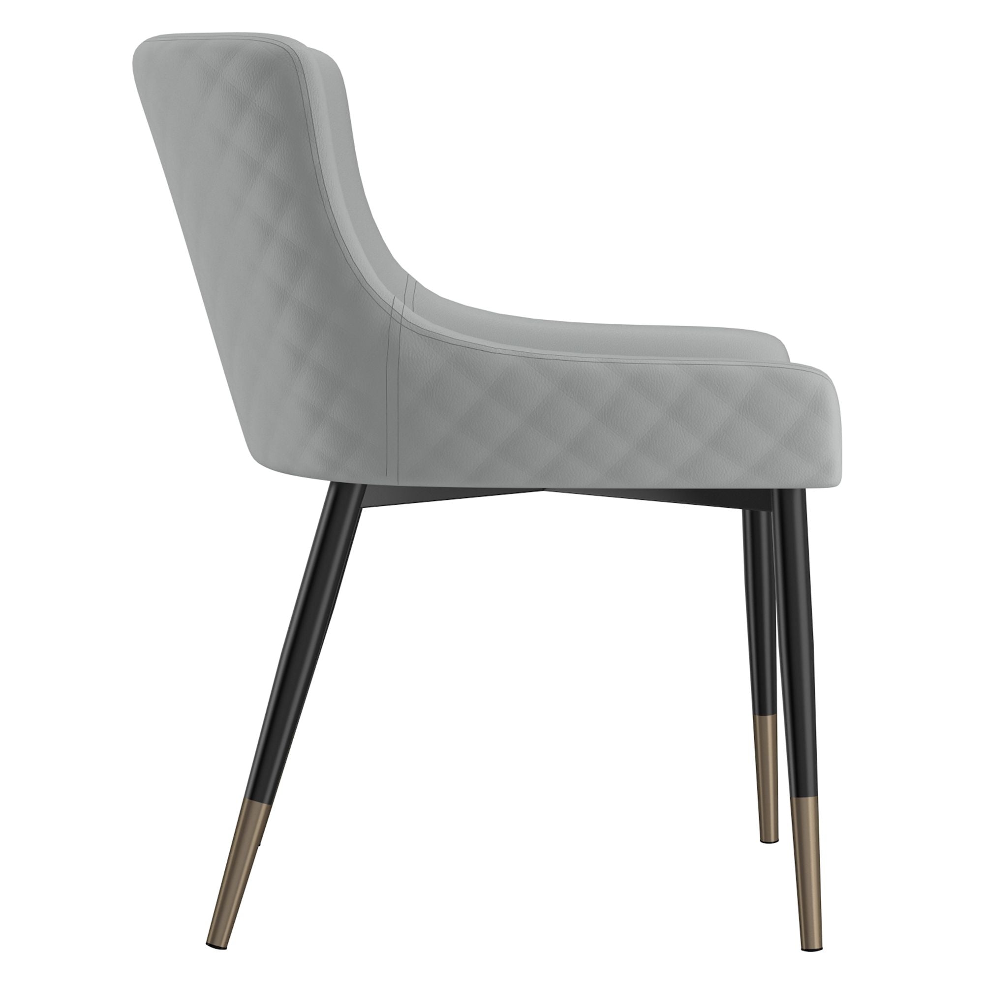 Xander Dining Chair, set of 2, in Light Grey and Black