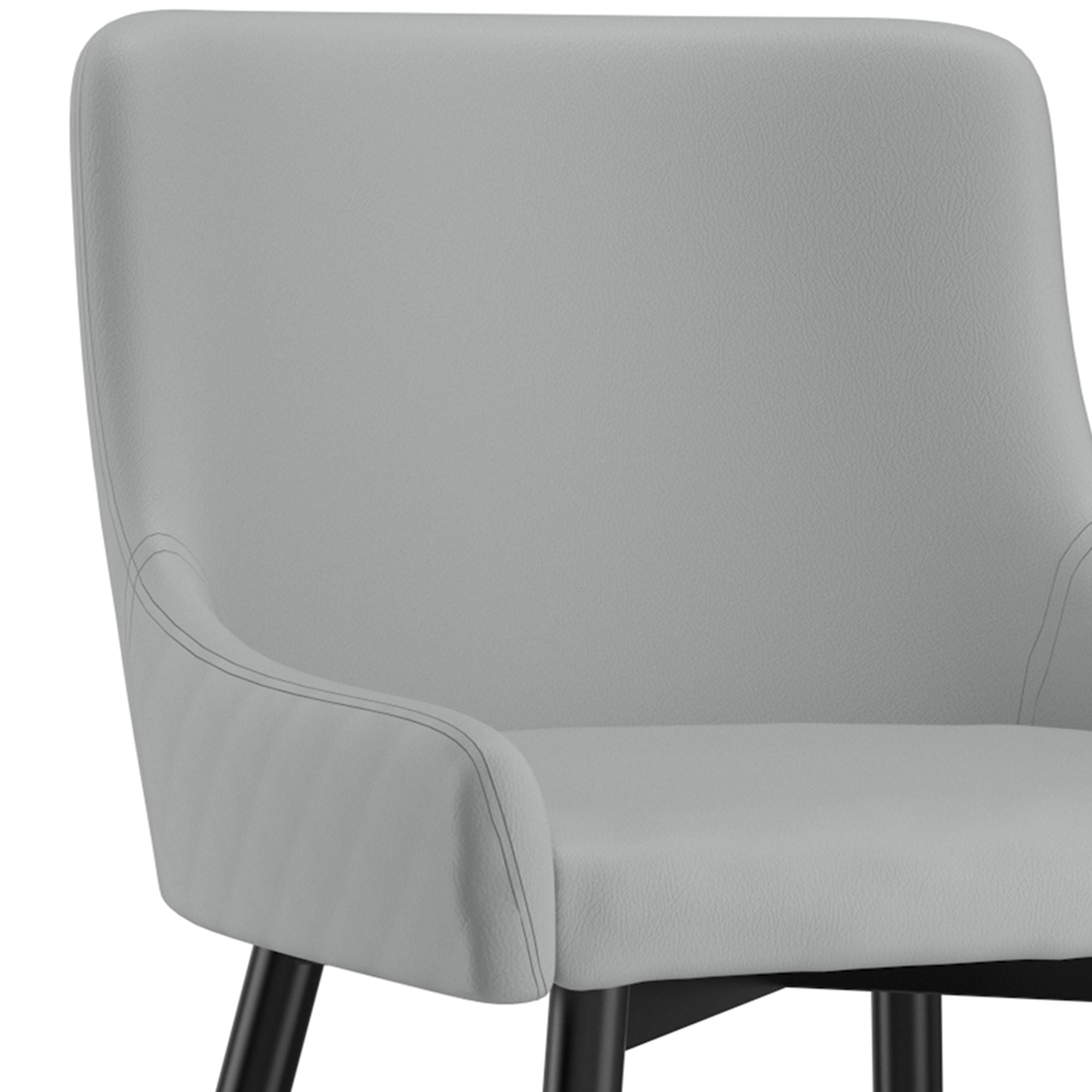 Xander Dining Chair, set of 2, in Light Grey and Black