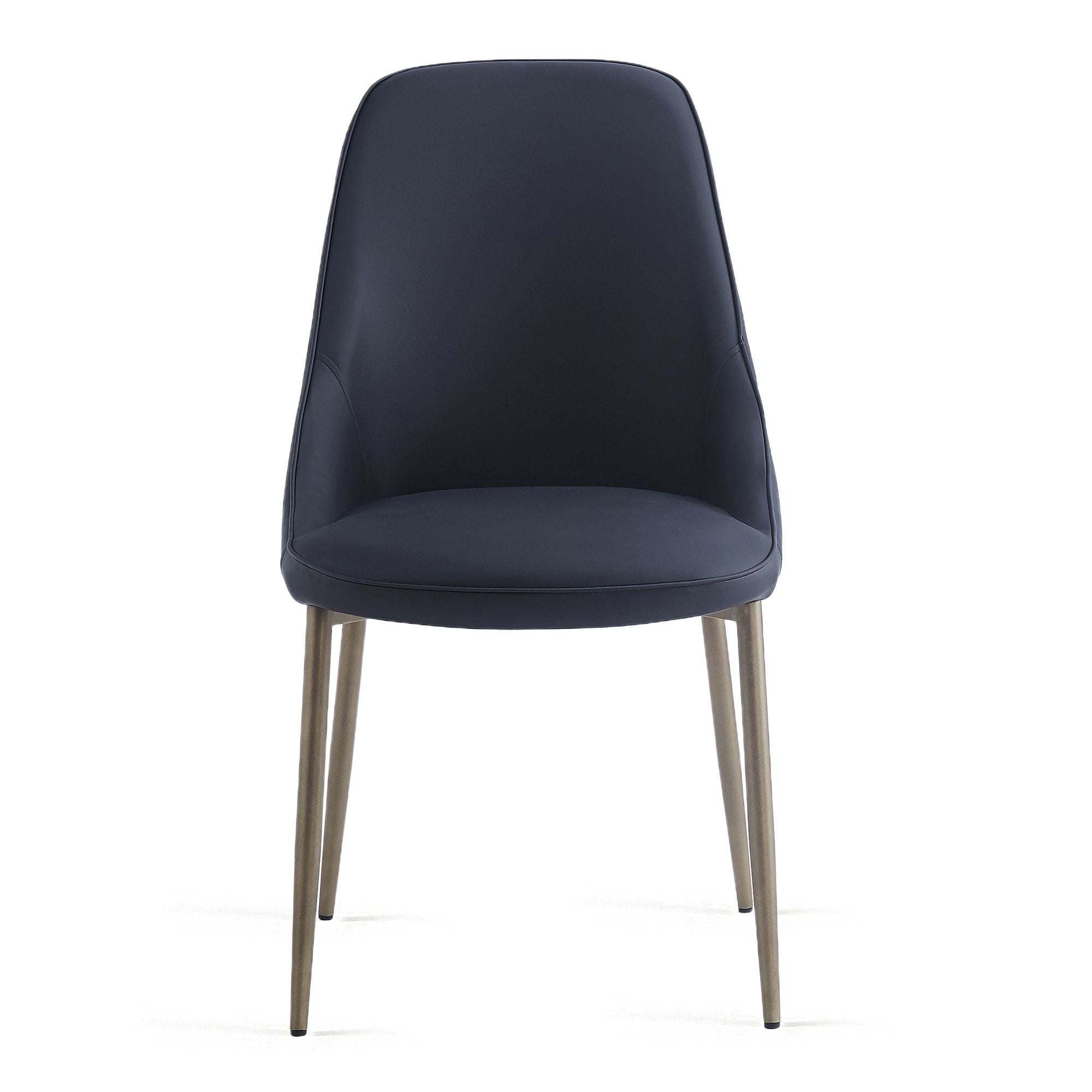 Cleo Dining Chair, set of 2, in Black and Aged Gold
