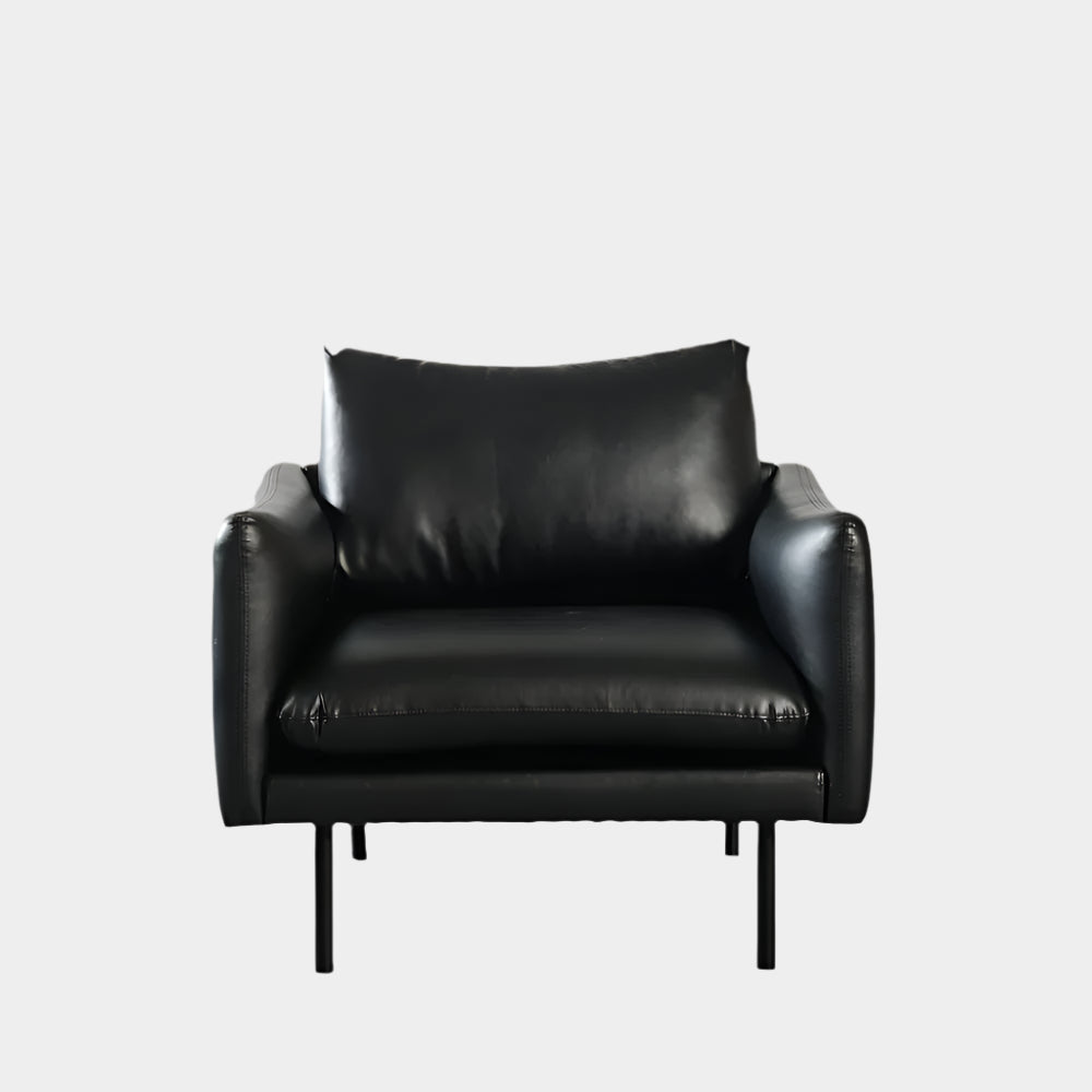 MAPLETON - Black Vegan Leather Chair