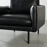 MAPLETON - Black Vegan Leather Chair