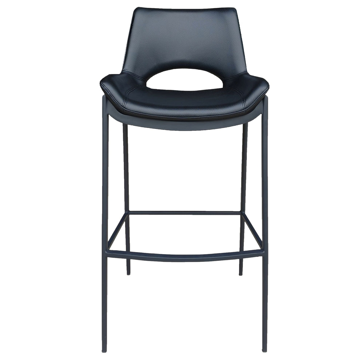 Icona Black Top Bar Stool