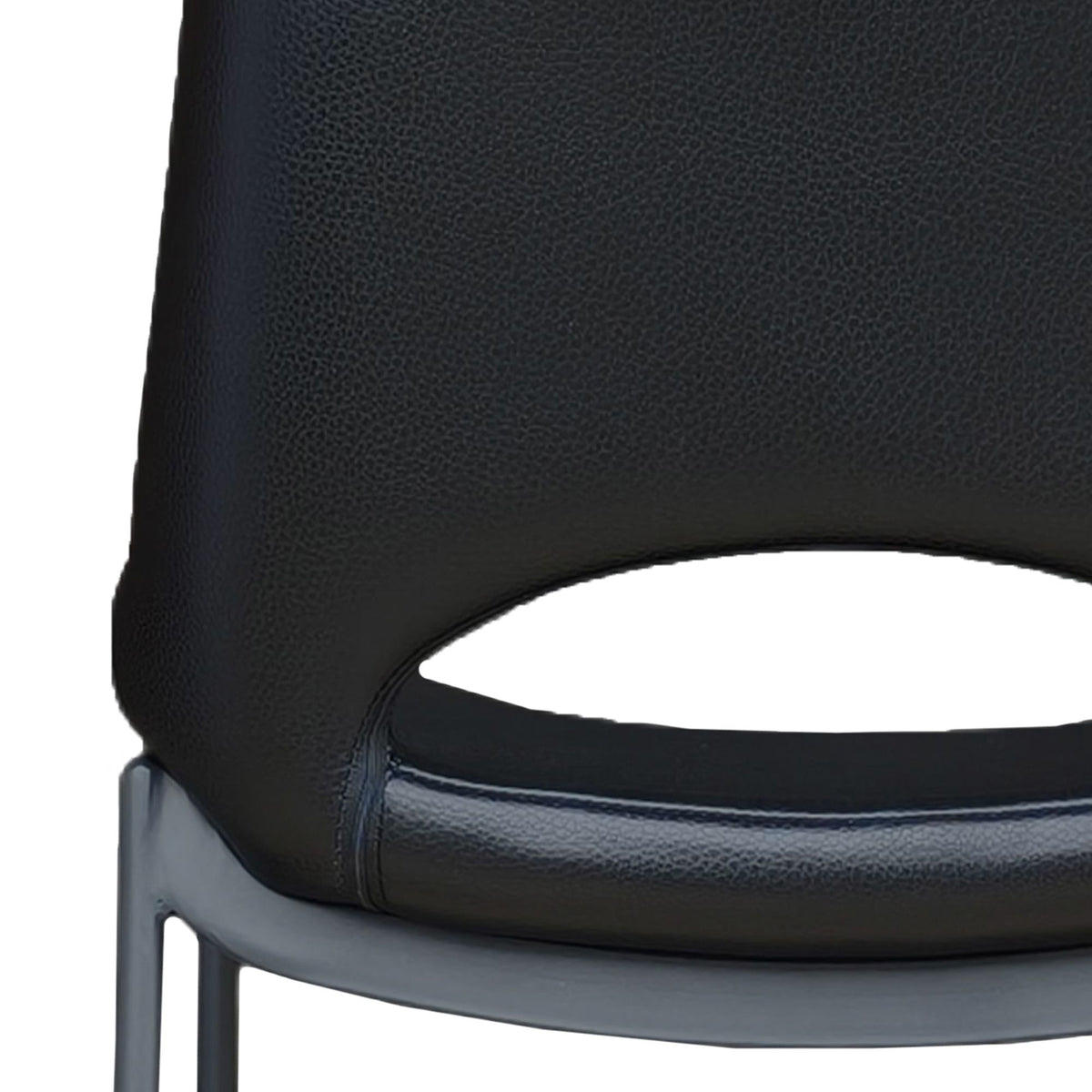 Icona Black Top Bar Stool