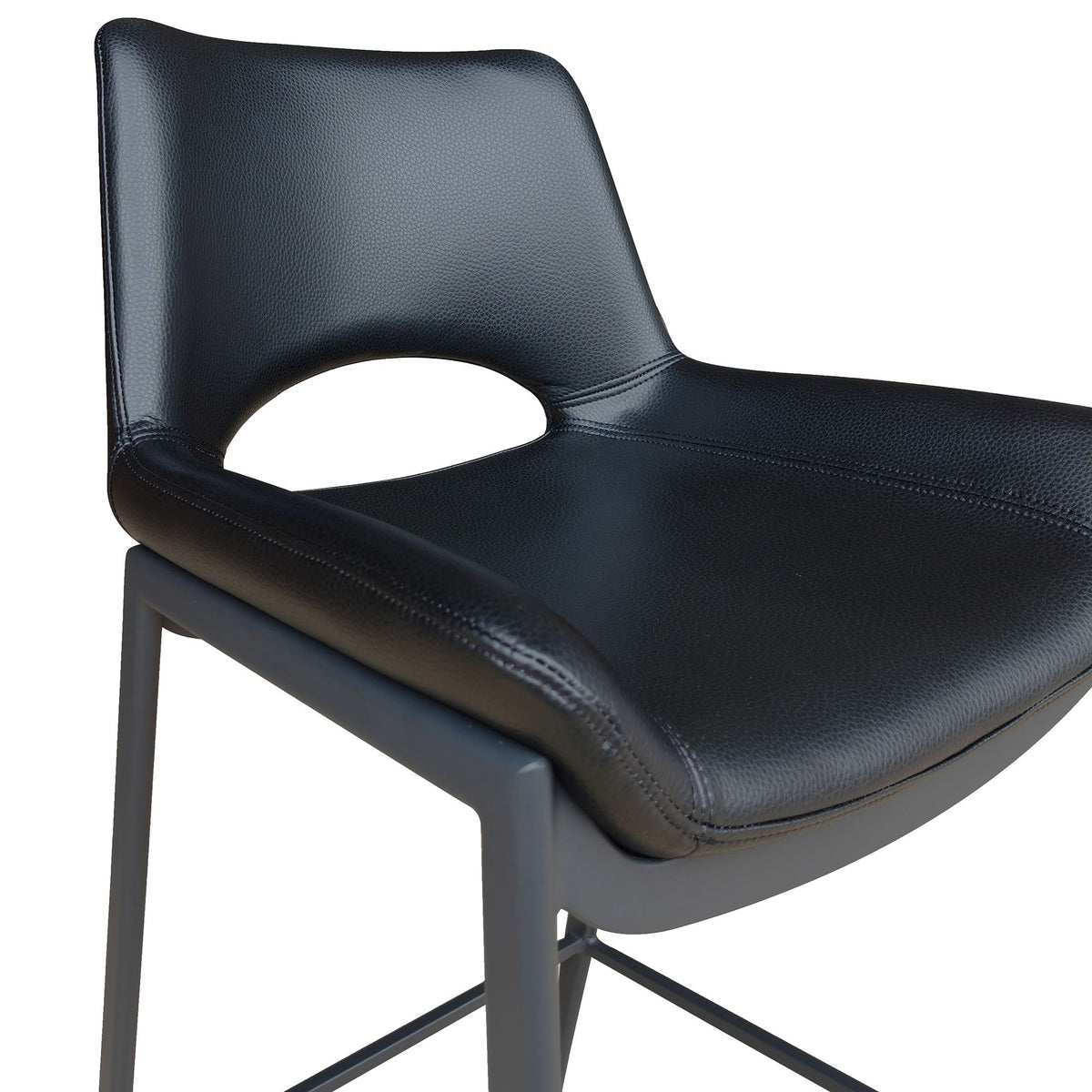 Icona Black Top Bar Stool