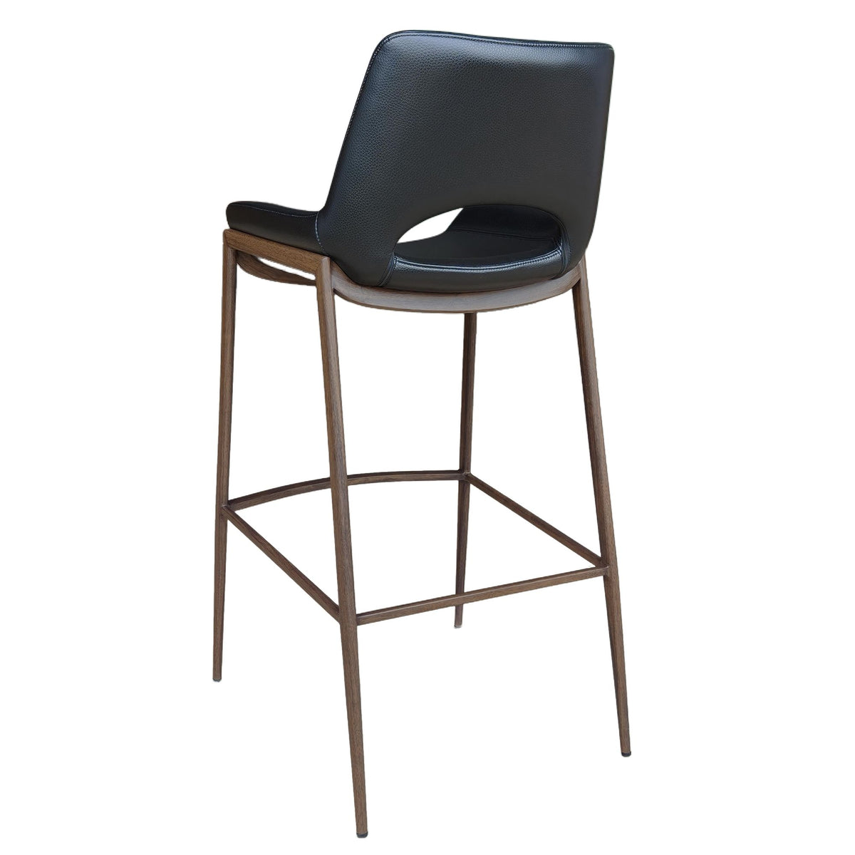 Icona Black Top Bar Stool