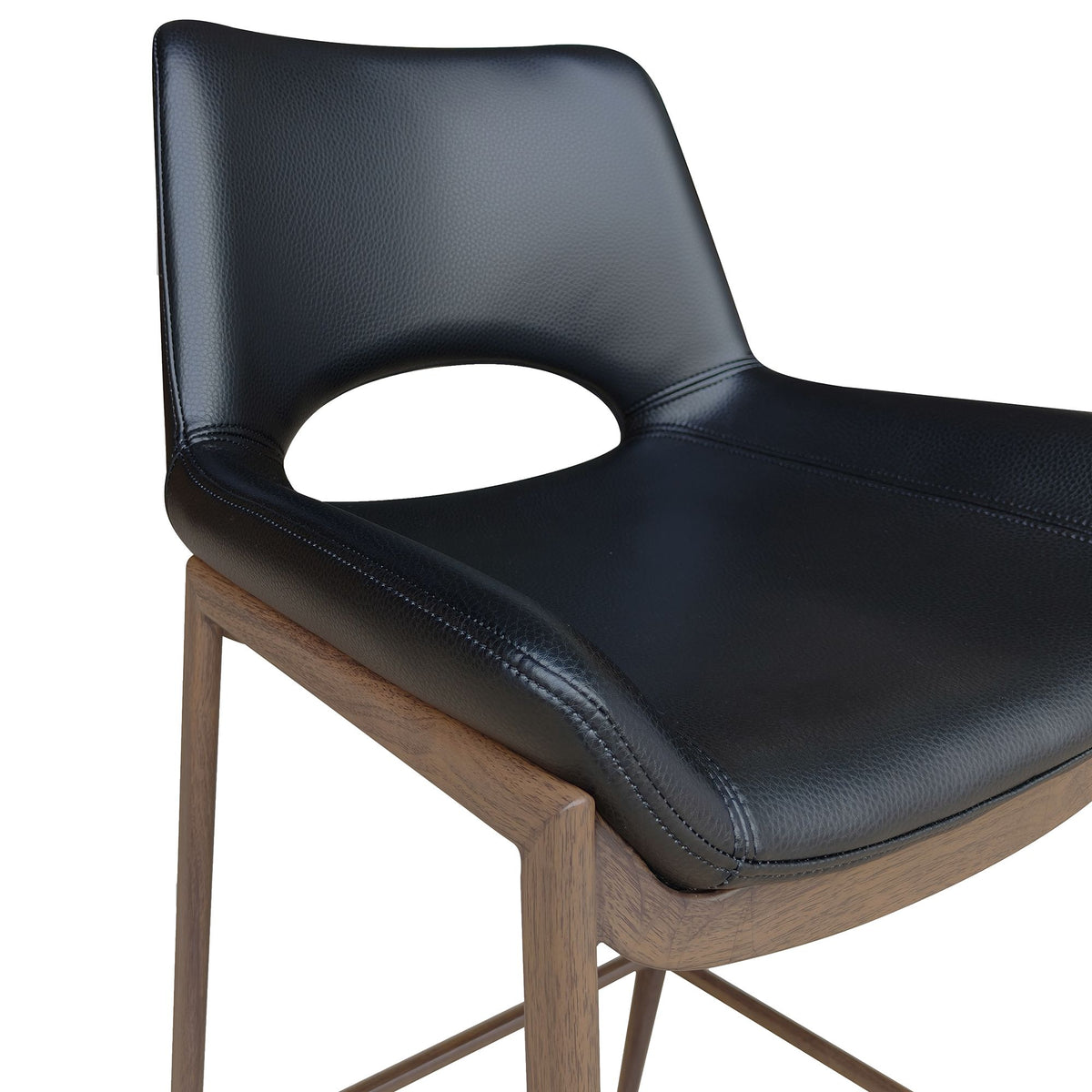 Icona Black Top Bar Stool