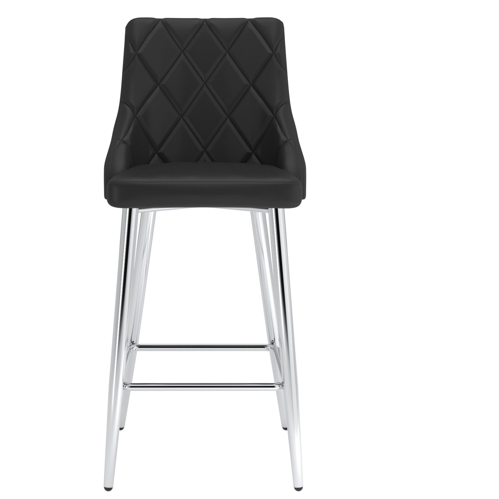 Devo 26" Counter Stool, set of 2, in Black