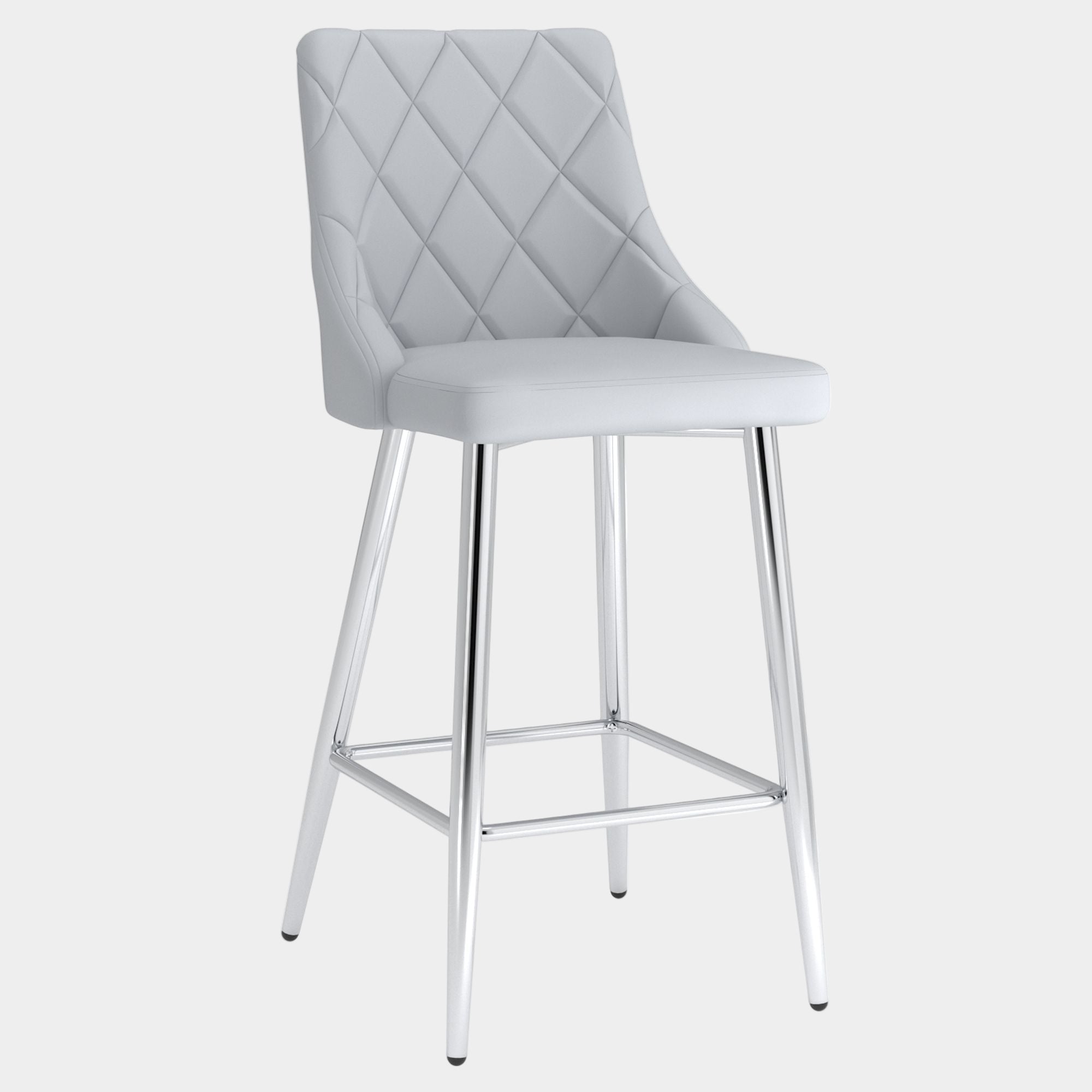 Devo 26" Counter Stool, set of 2, in Light Grey