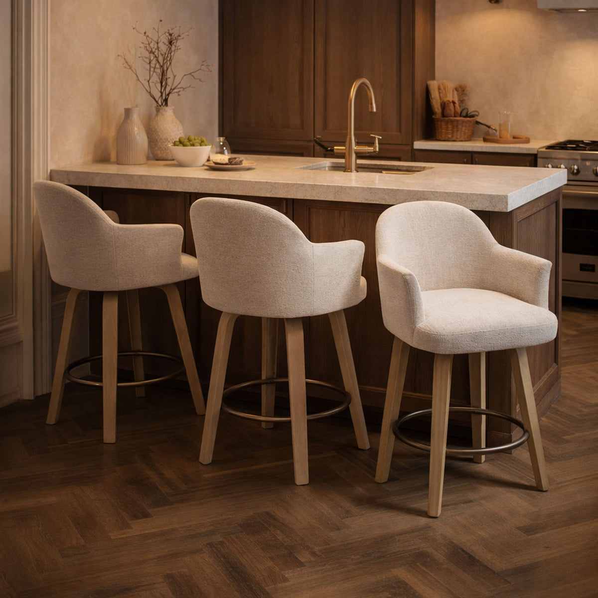 Torra 26" Counter Stool with Swivel, Set of 2