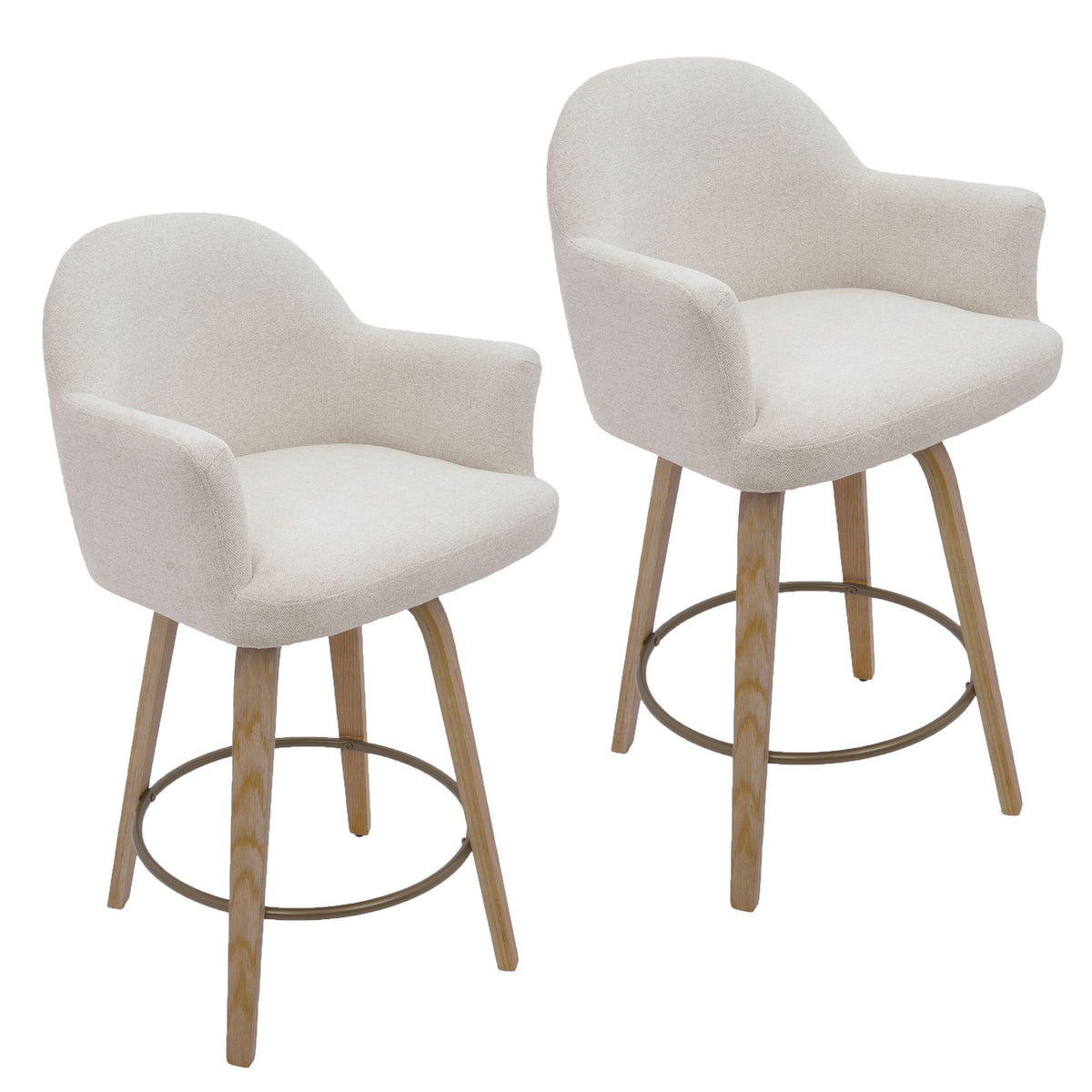 Torra 26" Counter Stool with Swivel, Set of 2