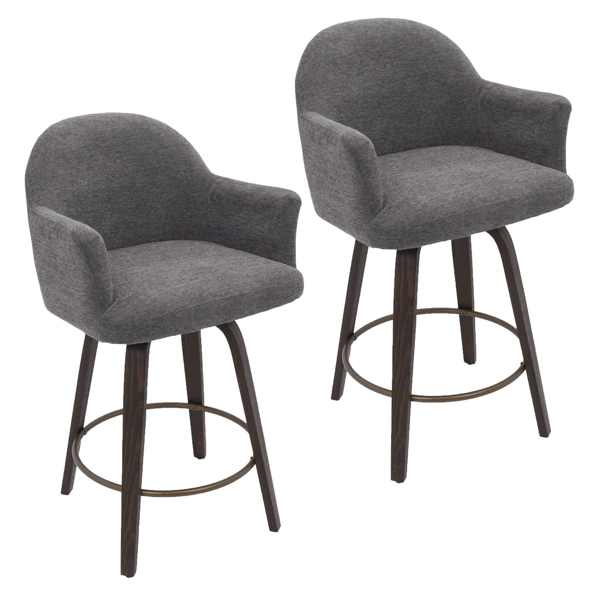 Torra 26" Counter Stool with Swivel, Set of 2