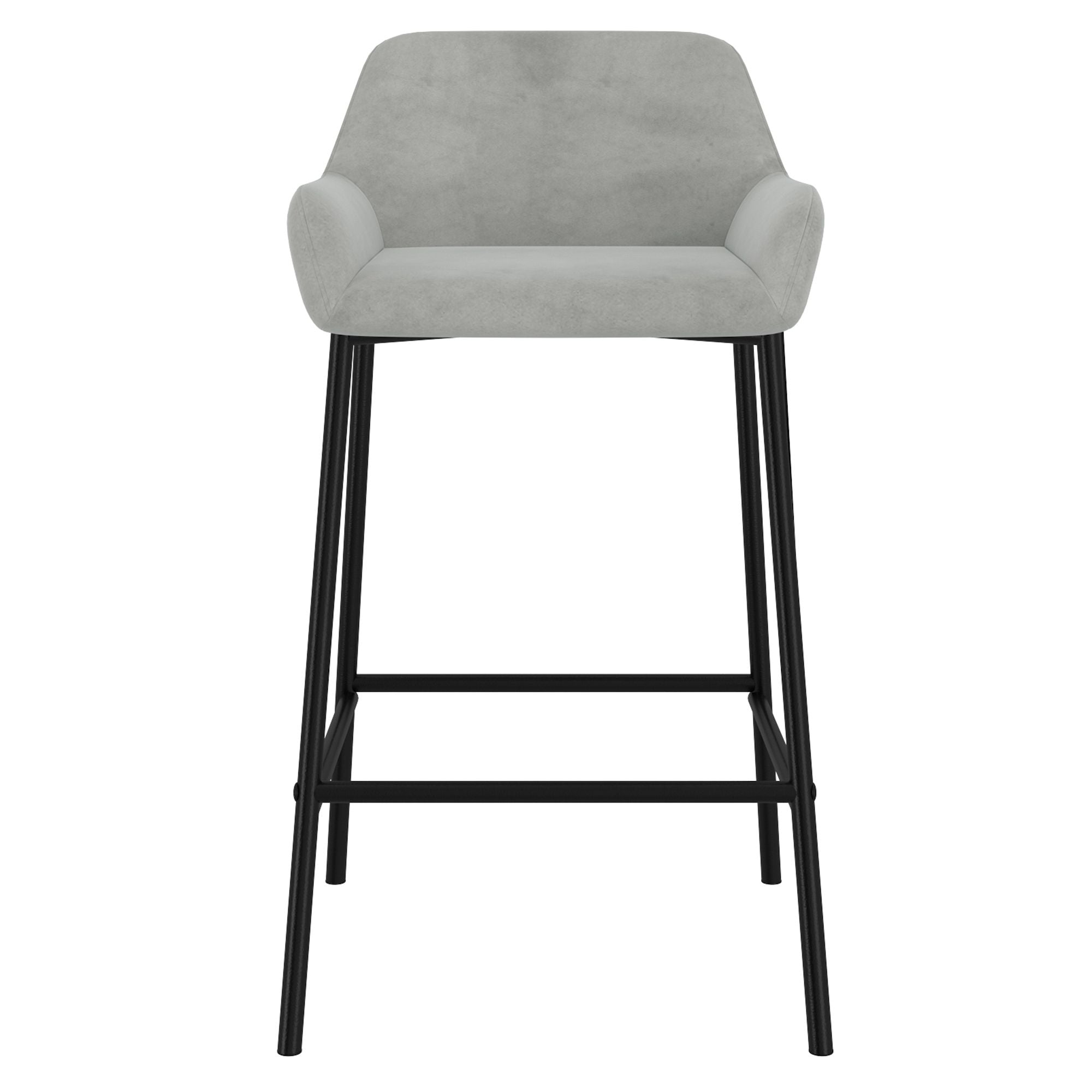 Baily 26" Counter Stool, set of 2, in Grey and Black