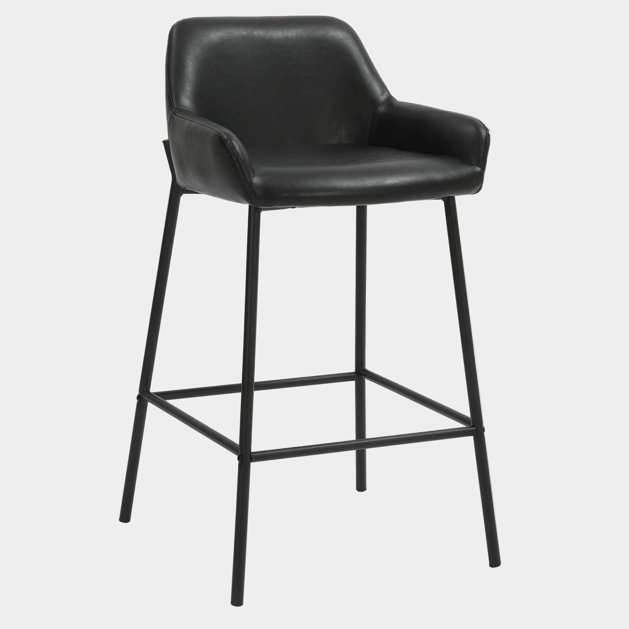Baily 26" Counter Stool, set of 2, in Black