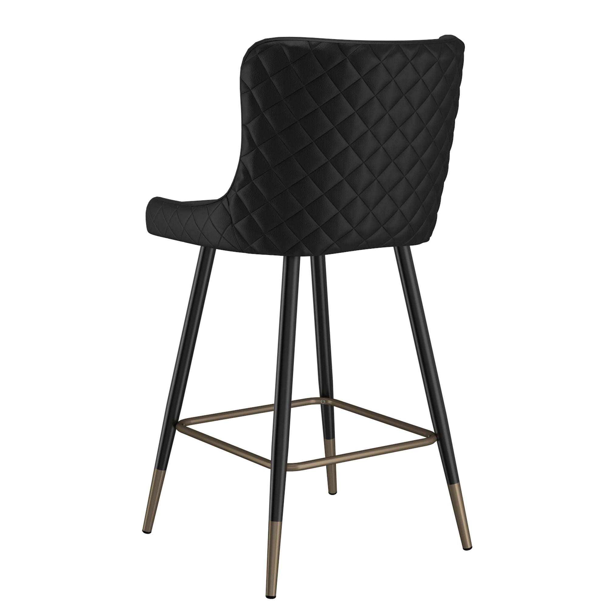 Xander 26" Counter Stool, set of 2, in Black
