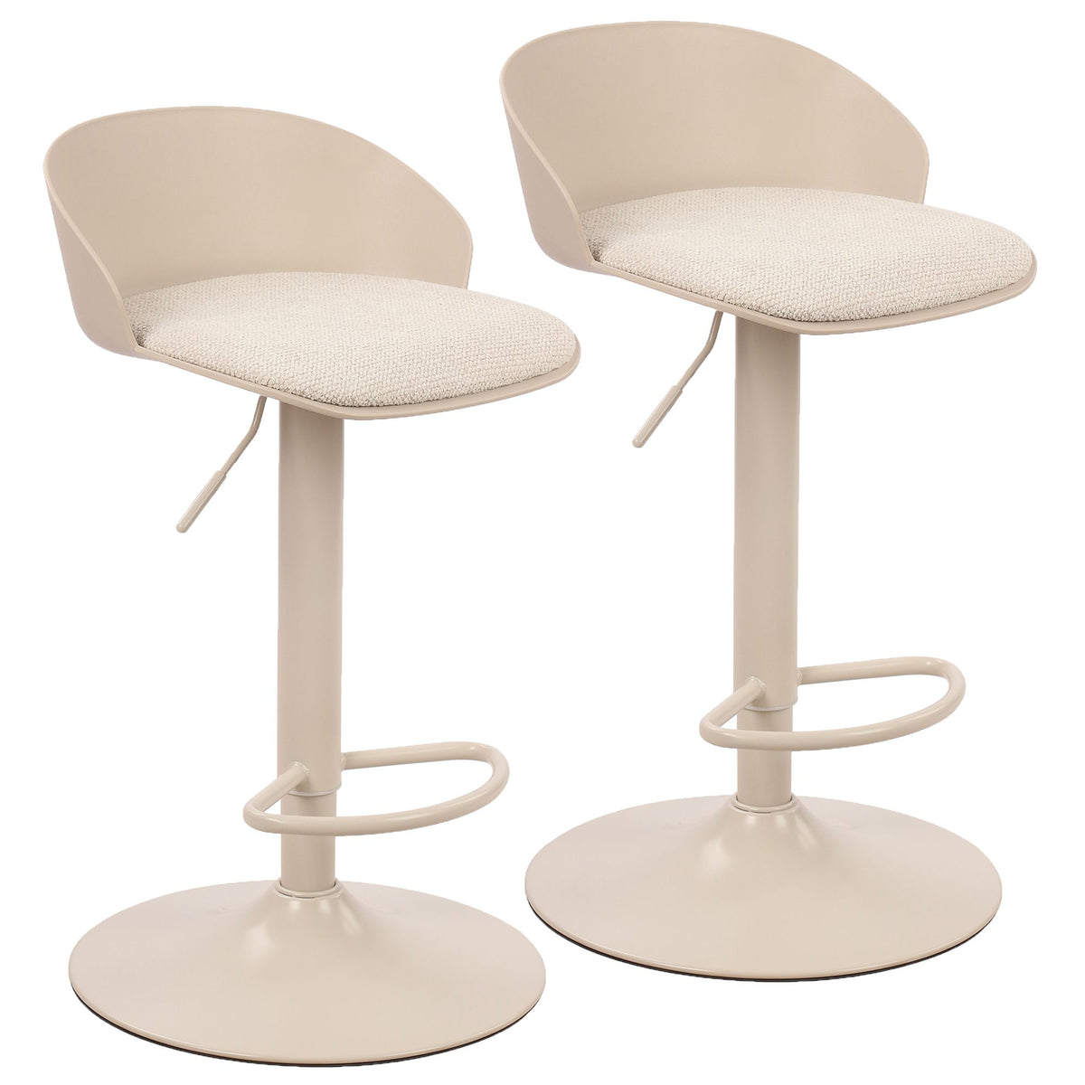 Mabel Adjustable Air-Lift Stool, Set of 2