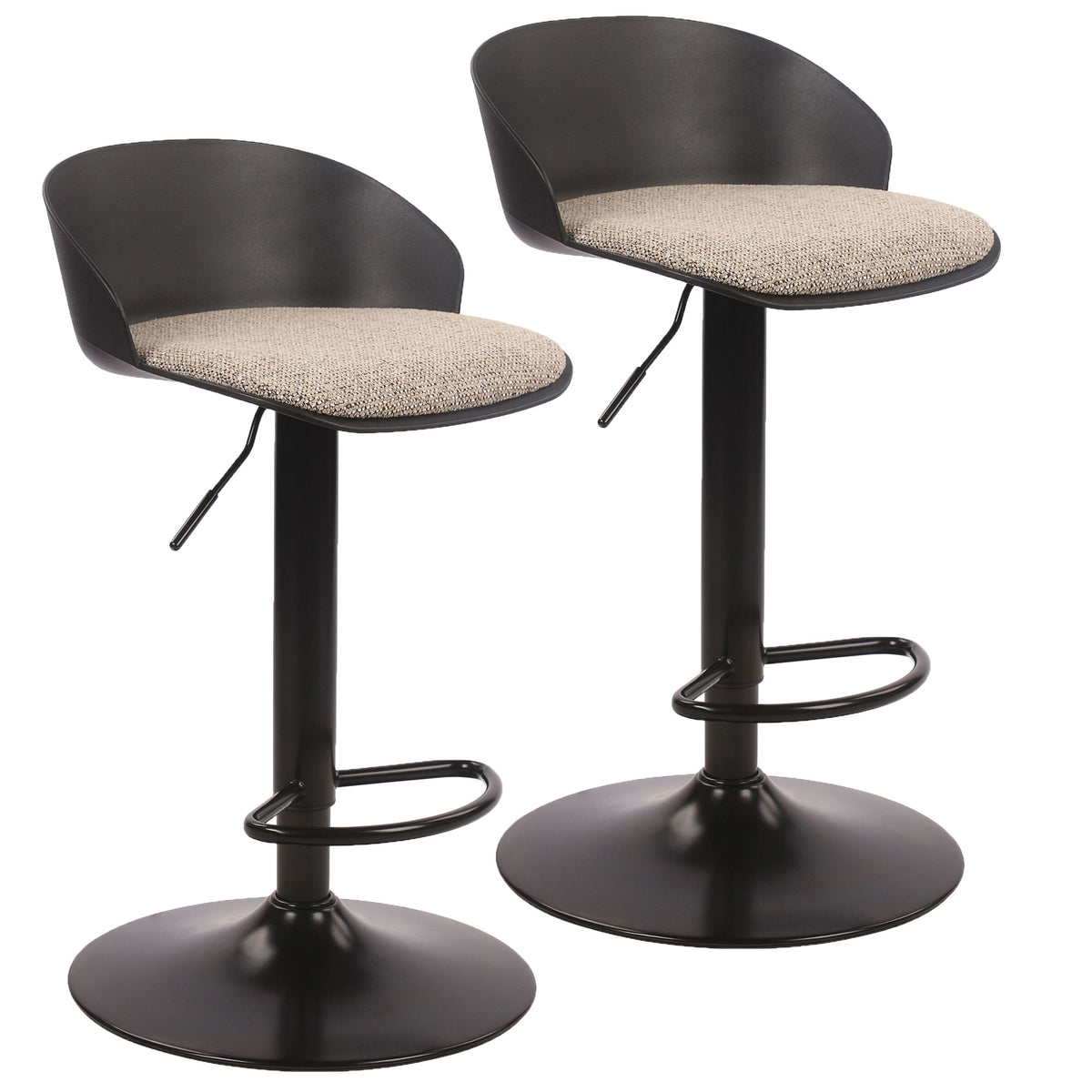 Mabel Adjustable Air-Lift Stool, Set of 2