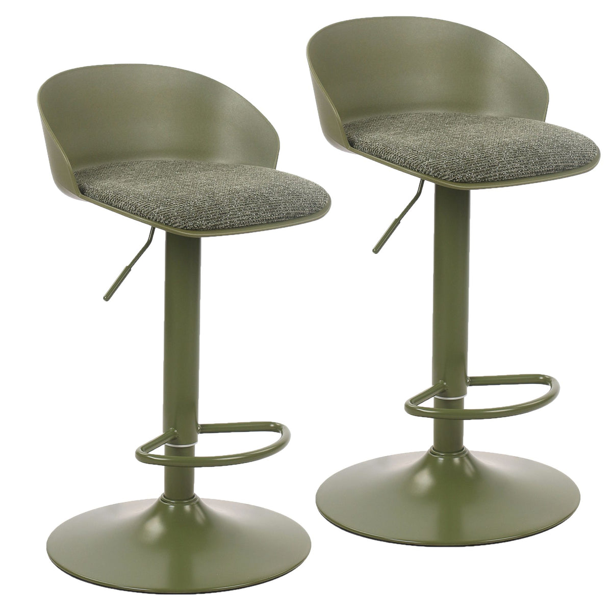 Mabel Adjustable Air-Lift Stool, Set of 2
