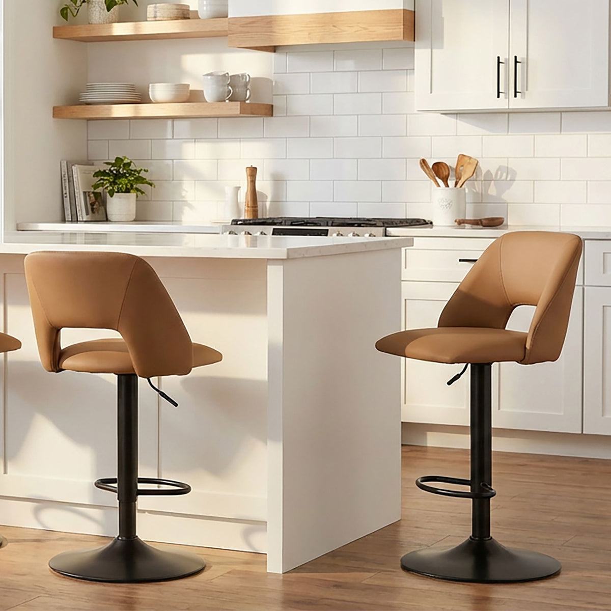 Adler Adjustable Air-Lift Stool, Set of 2