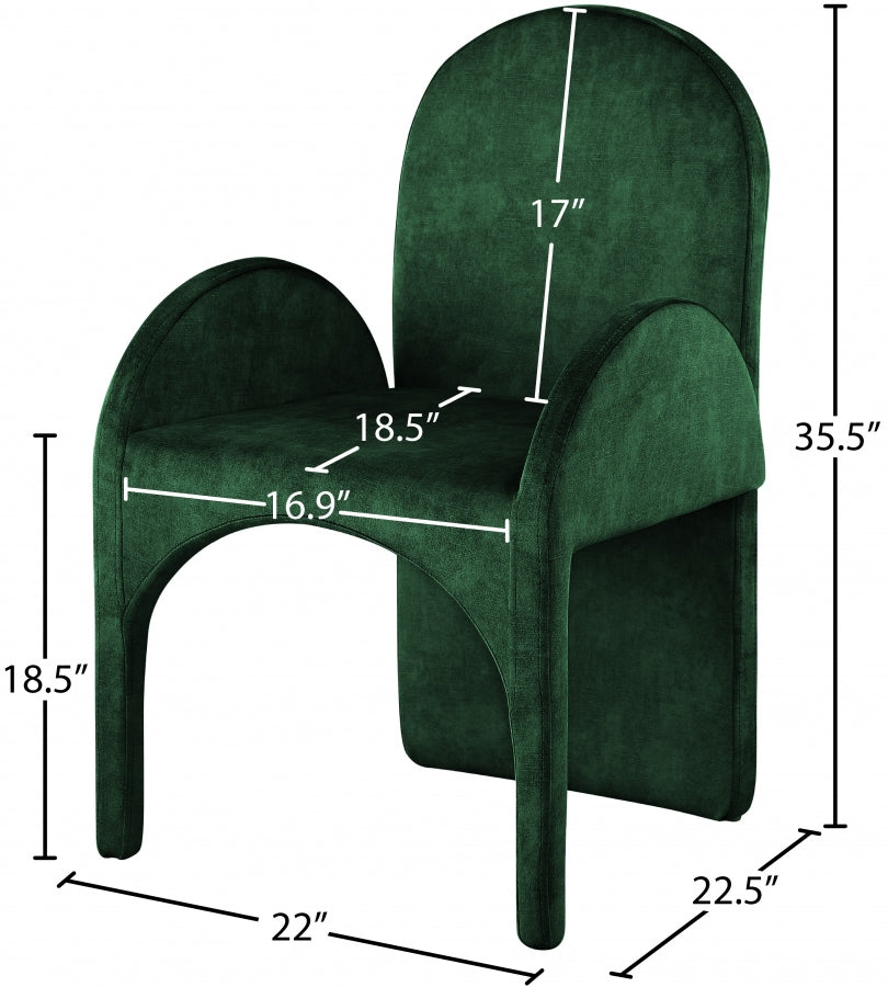 Fauteuil d'appoint rembourré en chenille Vivi 
