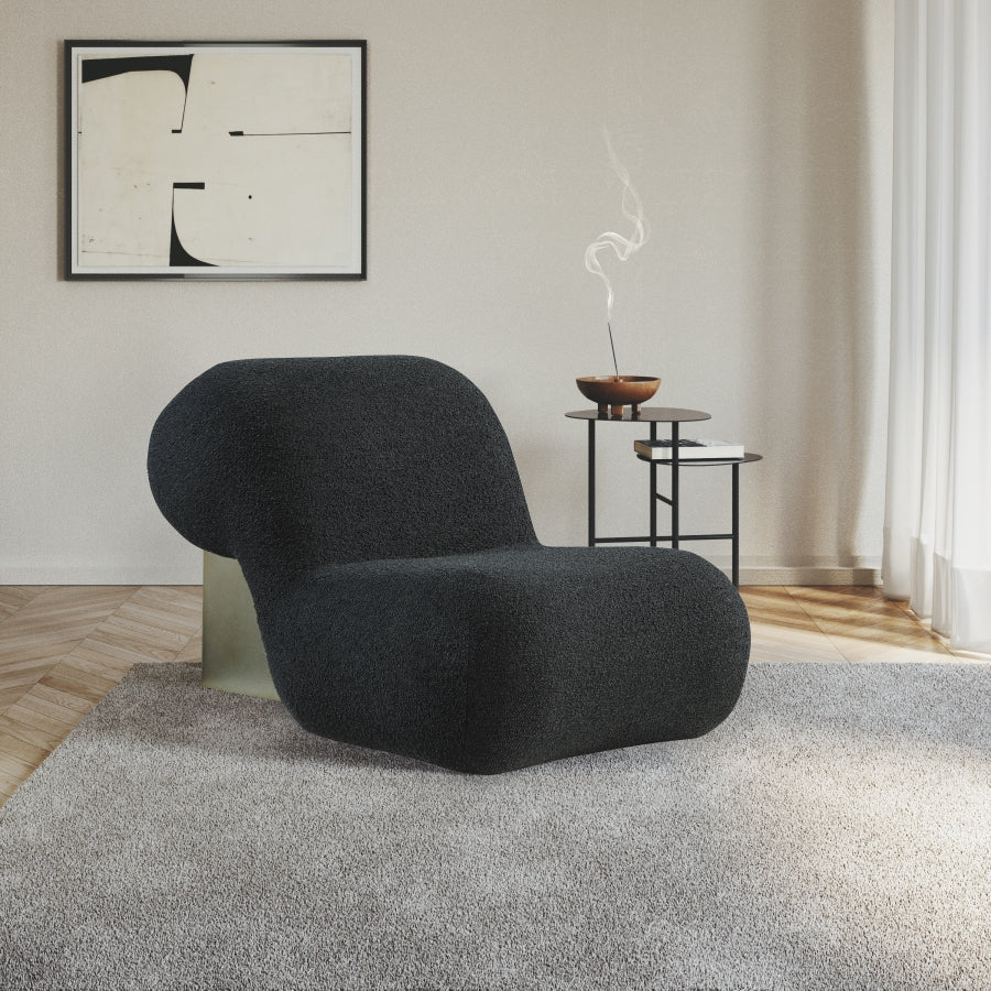Fauteuil d'appoint rembourré en chenille Vivi 