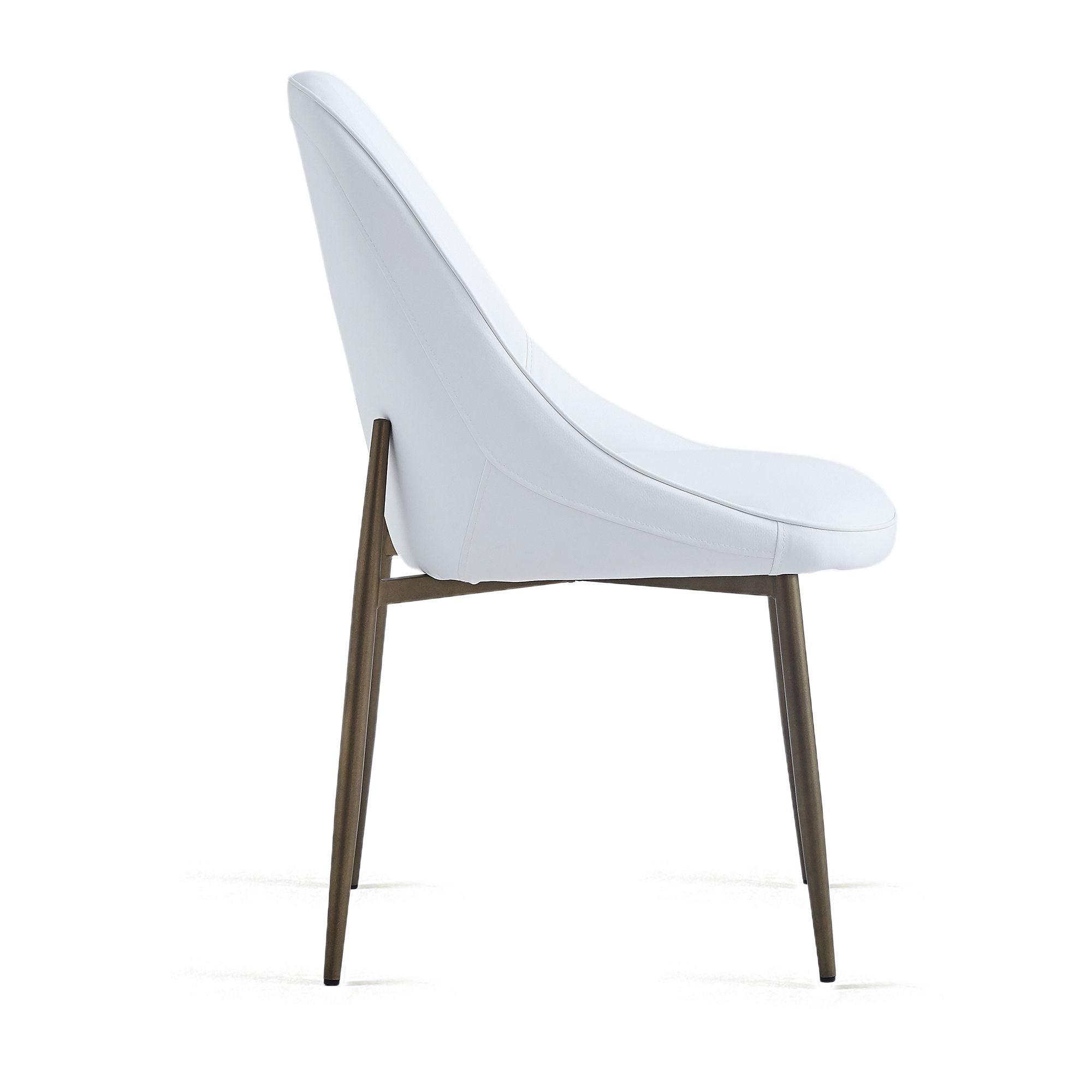 Godiva/Cleo 5pc Dining Set in Grey with White Chair