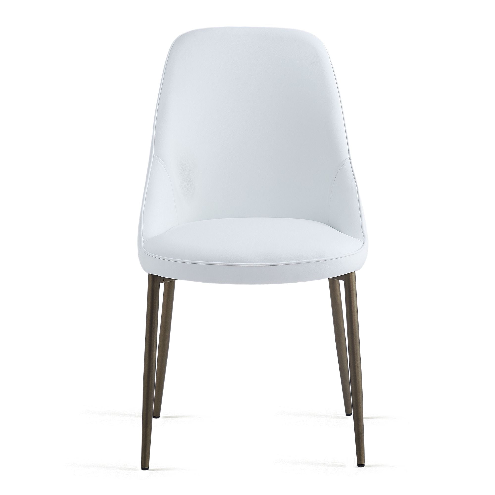 Godiva/Cleo 5pc Dining Set in Grey with White Chair