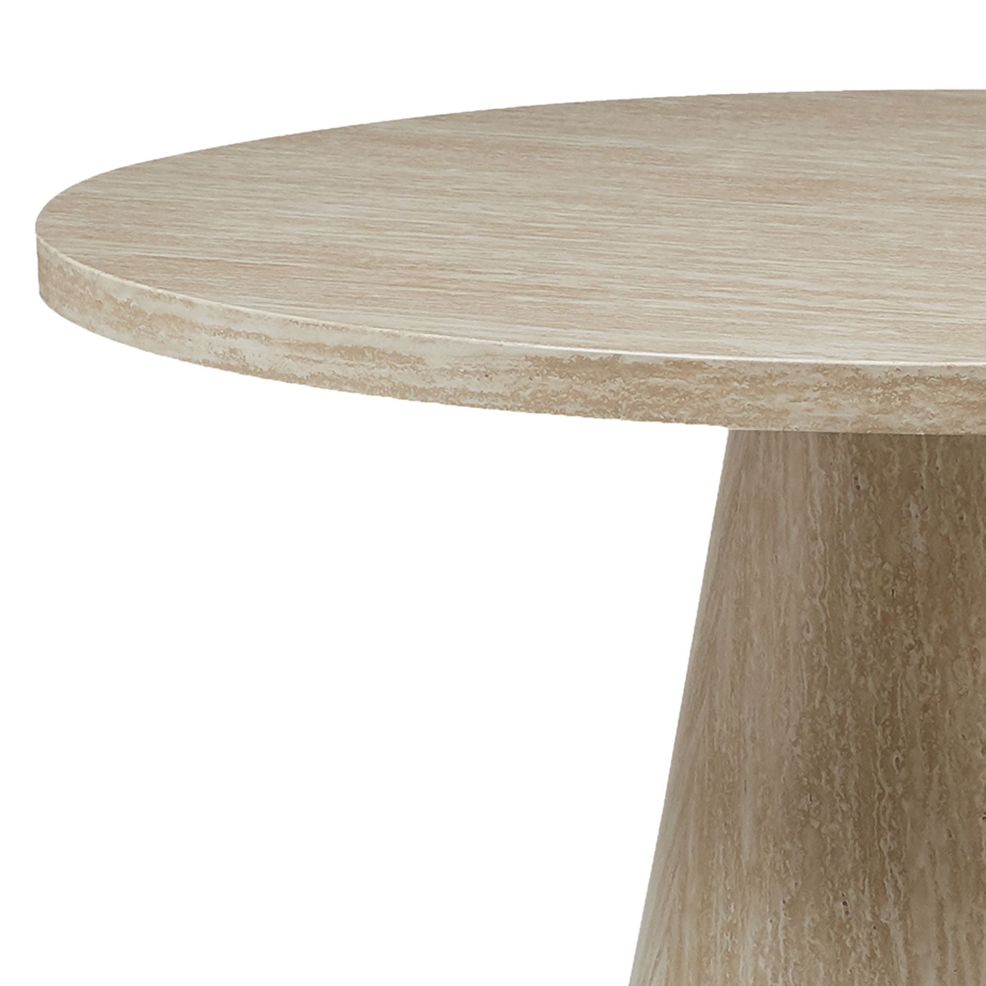 Godiva/Caprese 5pc Dining Set - Ivory Table with Brown Chair