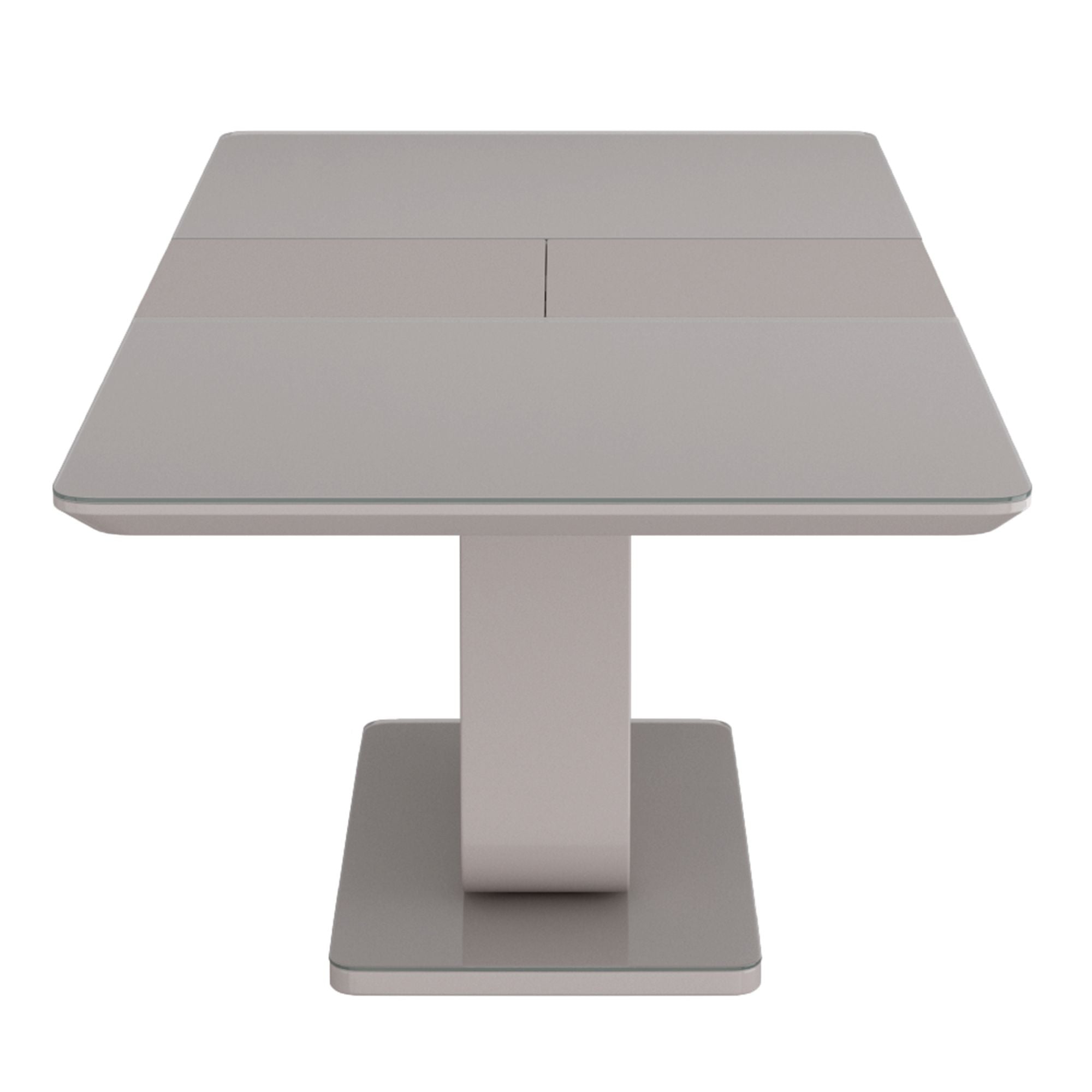 Corvus/Signy 7pc Dining Set in Warm Grey Table with Light Grey Chair