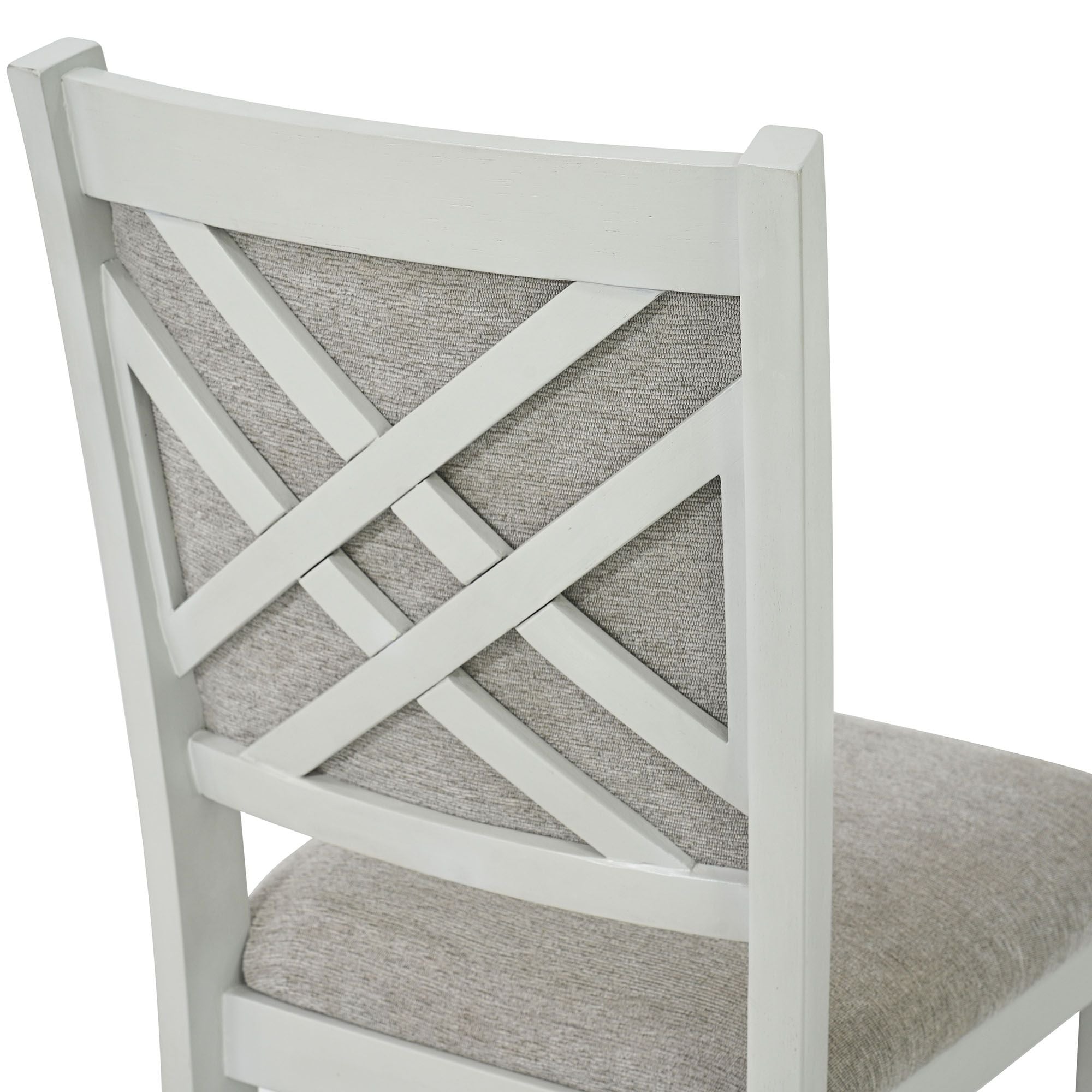 Samuel 5pc Dining set in Whitewash