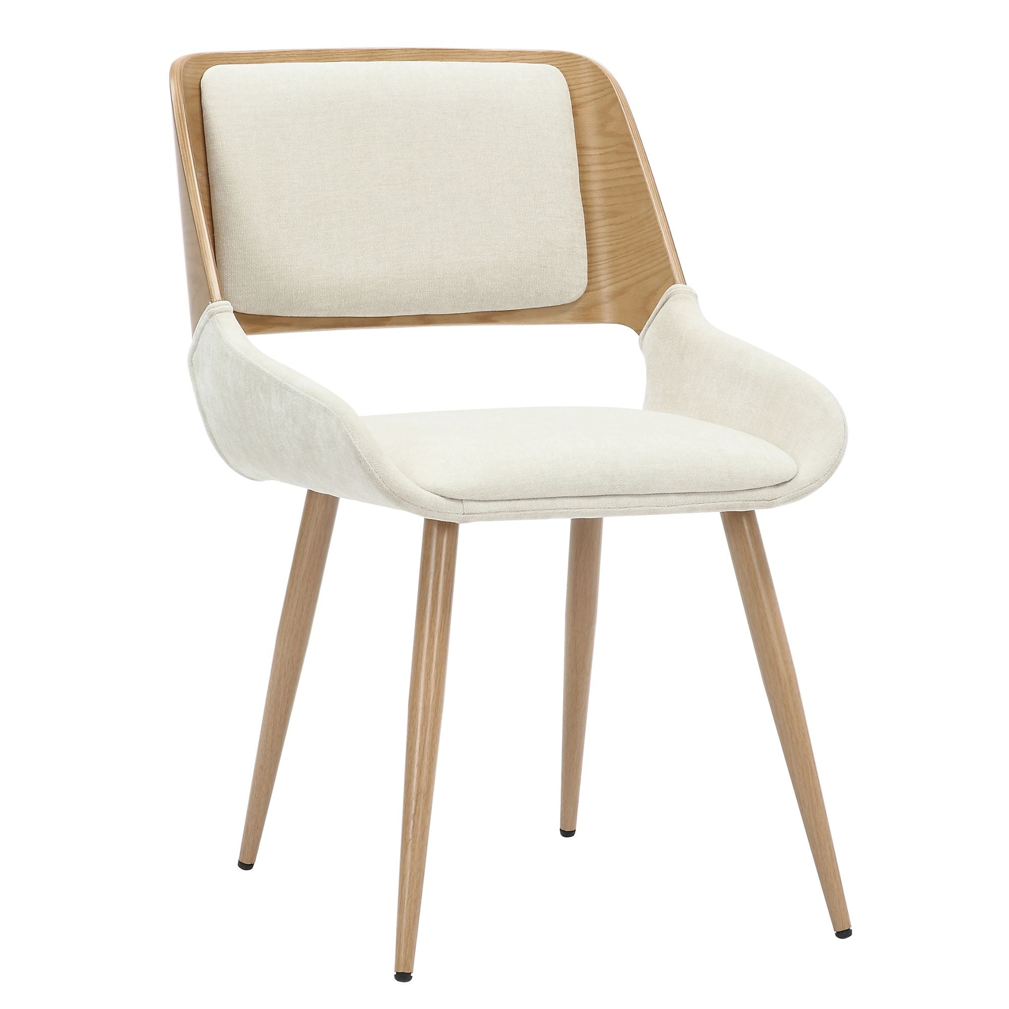 Tovas/Hudson 5pc cSet - Natural Table with Beige Chair