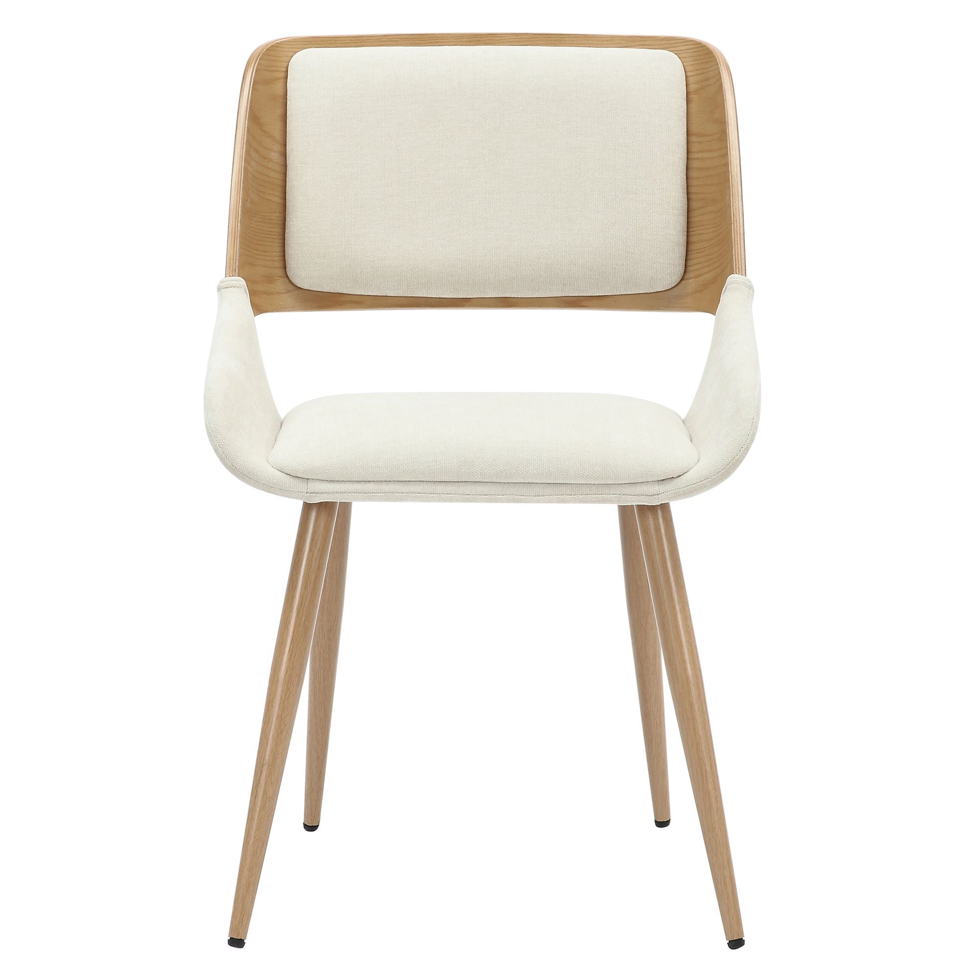 Tovas/Hudson 5pc cSet - Natural Table with Beige Chair