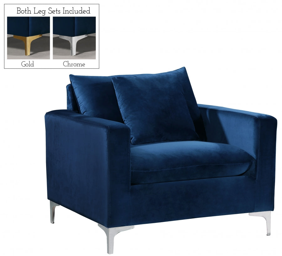 Fauteuil d'appoint rembourré en chenille Vivi 