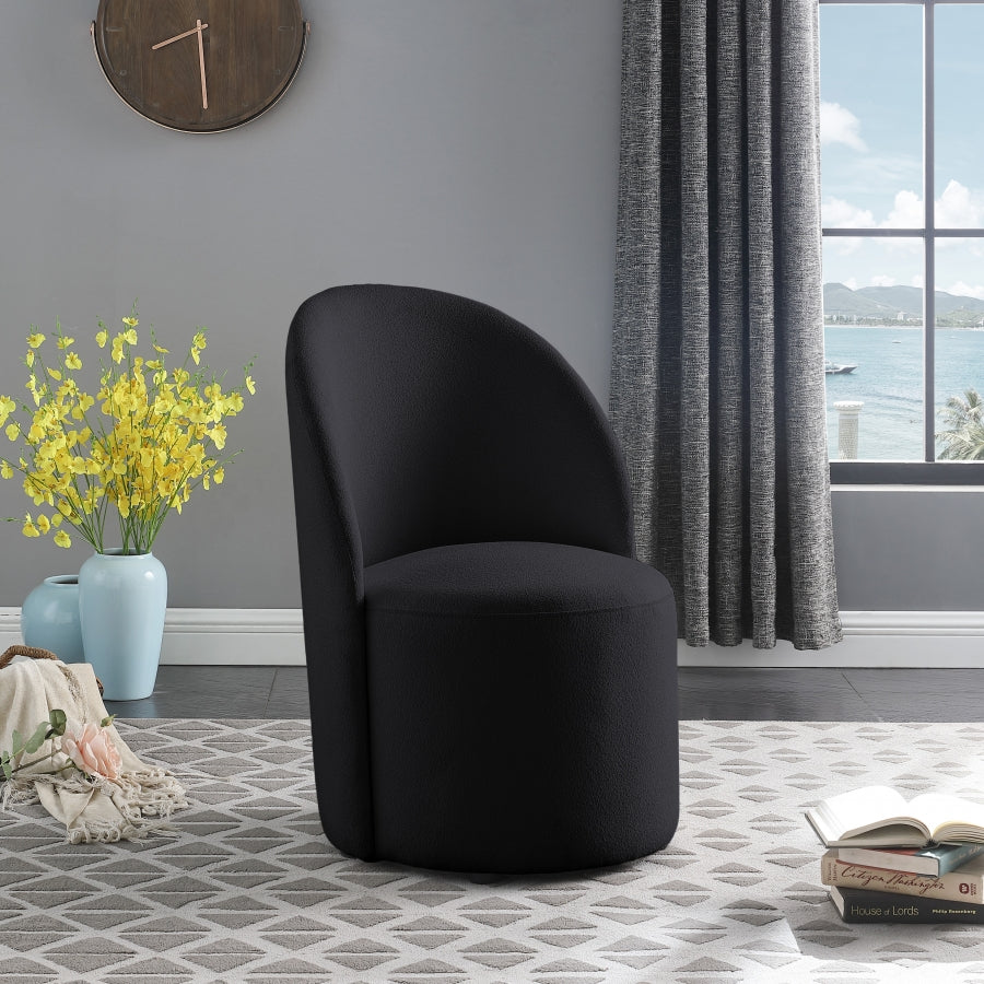 Hautely Boucle Fabric Upholstered Accent | Dining Chair