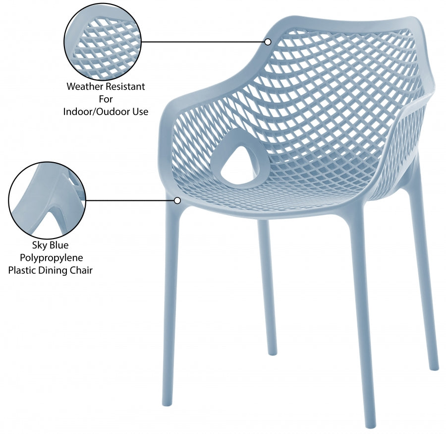 Mykonos Plastic Outdoor Patio Dining Chair