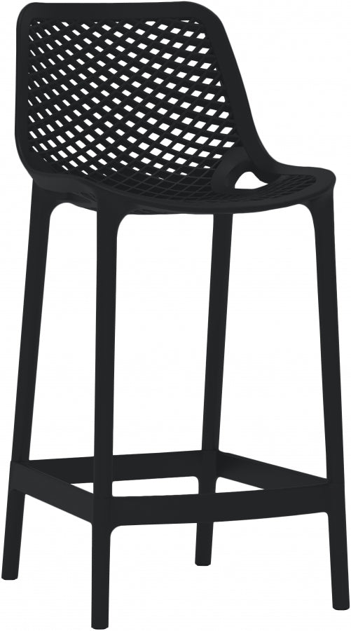Mykonos Plastic Outdoor Patio Stools - Set of 4