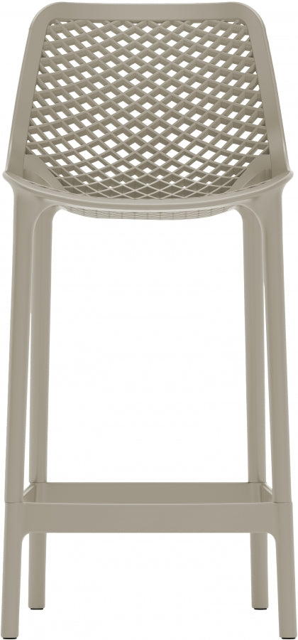 Mykonos Plastic Outdoor Patio Stools - Set of 4