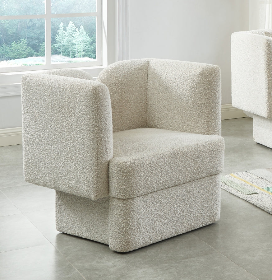 Marcel Boucle Fabric Upholstered Chair