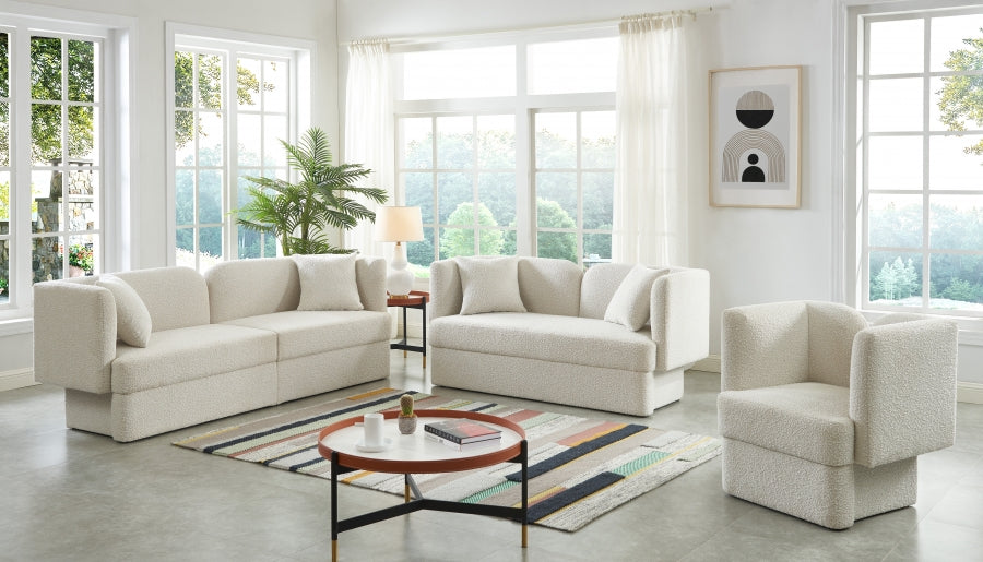 Marcel Boucle Fabric Upholstered Chair