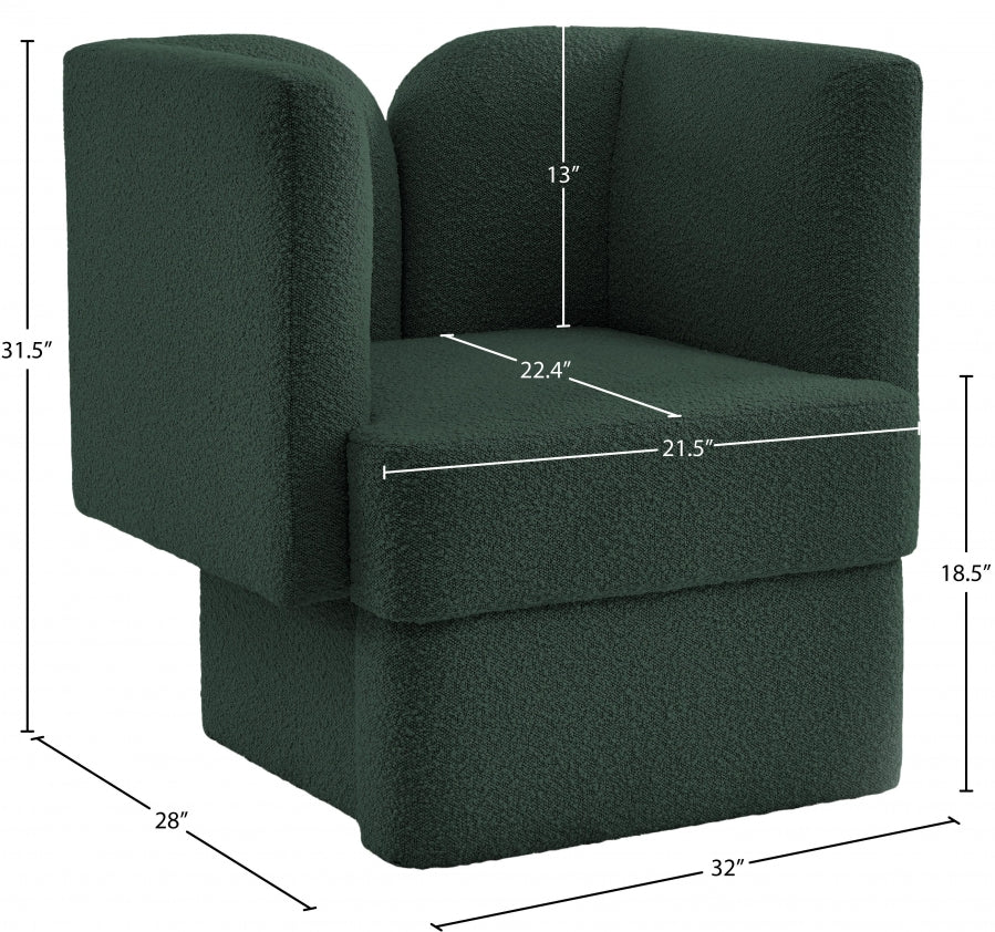 Marcel Boucle Fabric Upholstered Chair