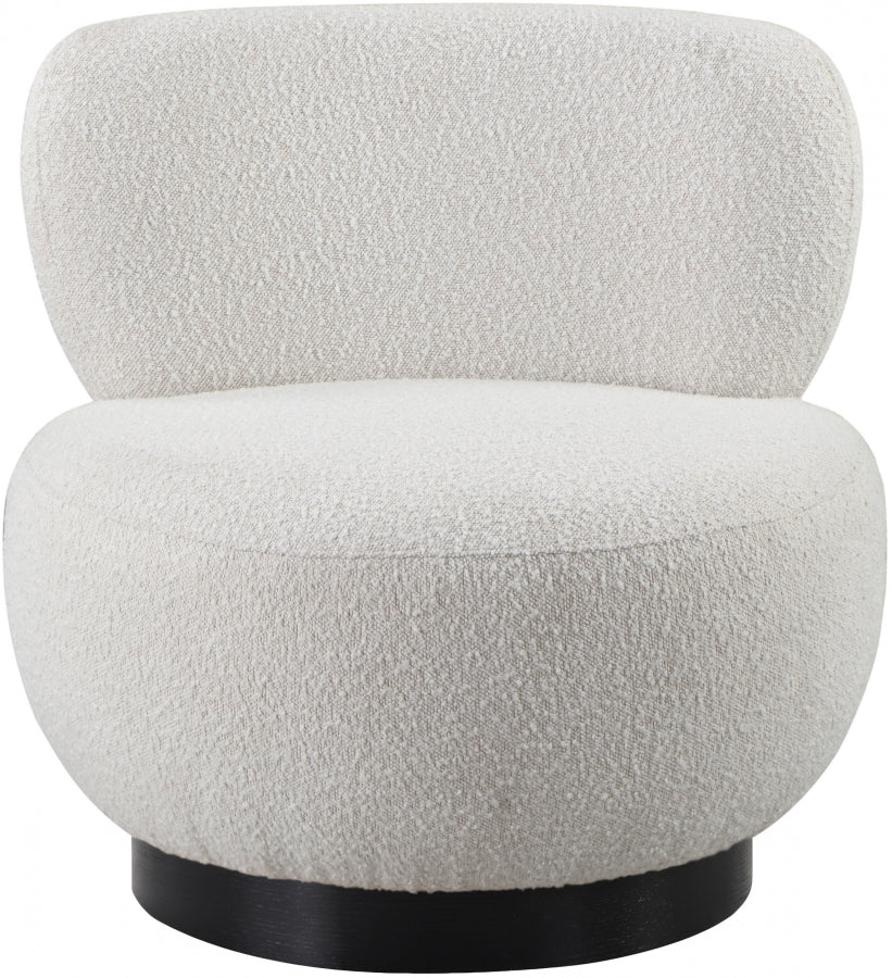 Fauteuil d'appoint rembourré en chenille Vivi 