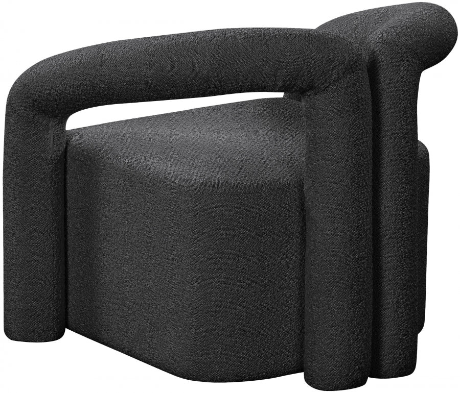 Fauteuil d'appoint rembourré en chenille Vivi 