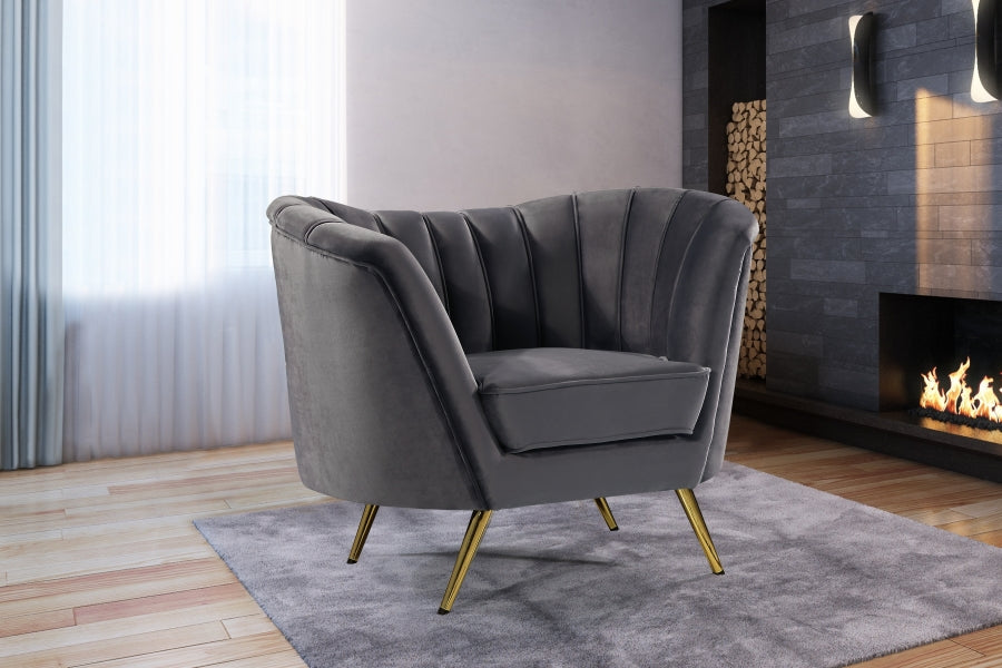 Fauteuil d'appoint rembourré en chenille Vivi 