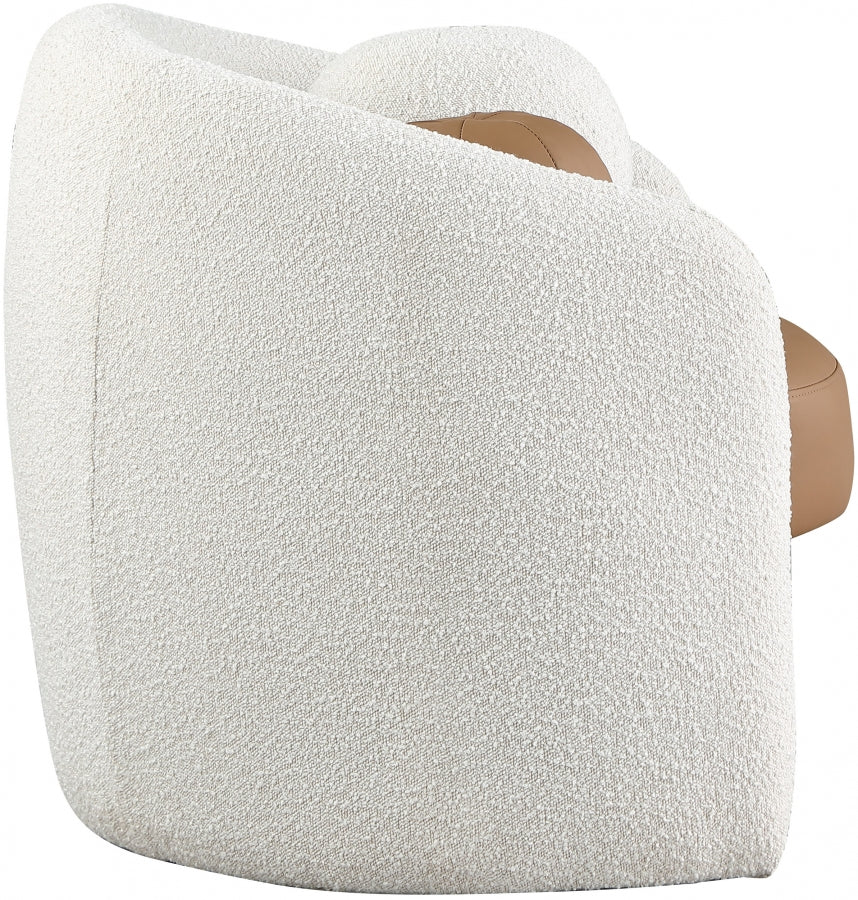 Fauteuil d'appoint rembourré en chenille Vivi 