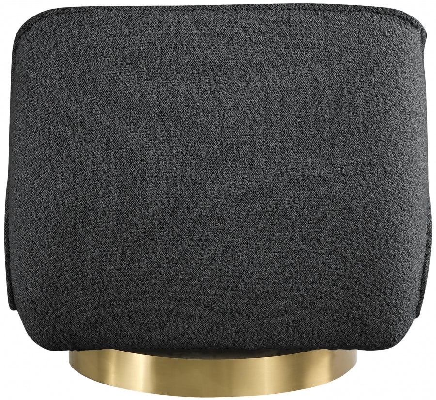 Geneva Boucle Fabric Upholstered Swivel Accent Chair