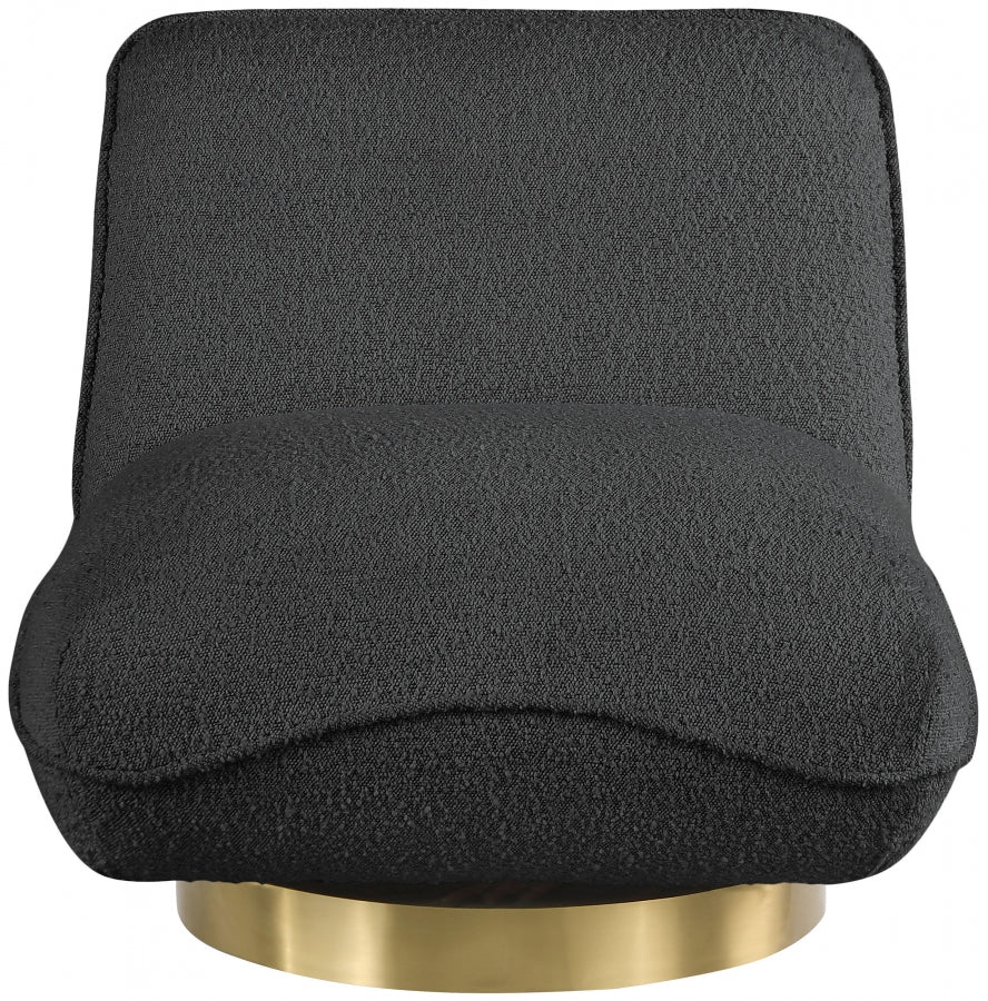 Geneva Boucle Fabric Upholstered Swivel Accent Chair