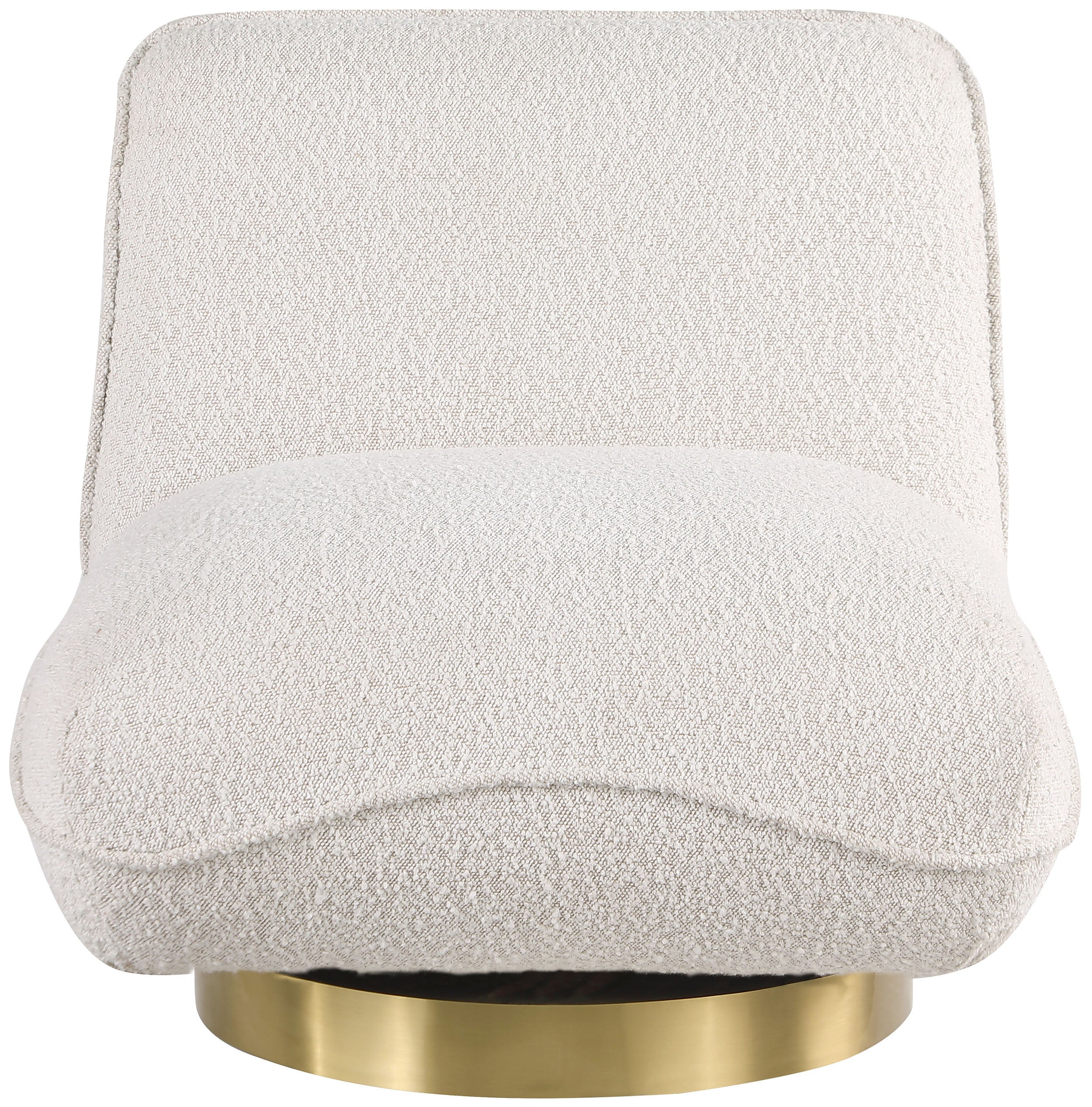 Geneva Boucle Fabric Upholstered Swivel Accent Chair