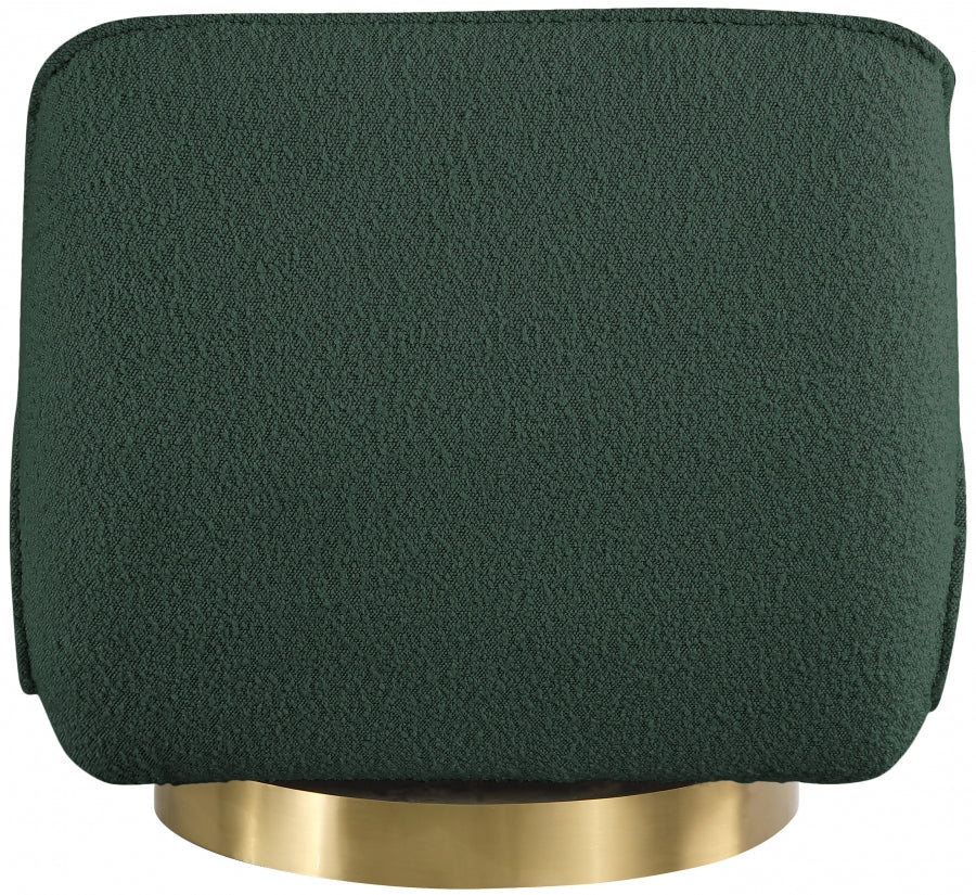 Geneva Boucle Fabric Upholstered Swivel Accent Chair